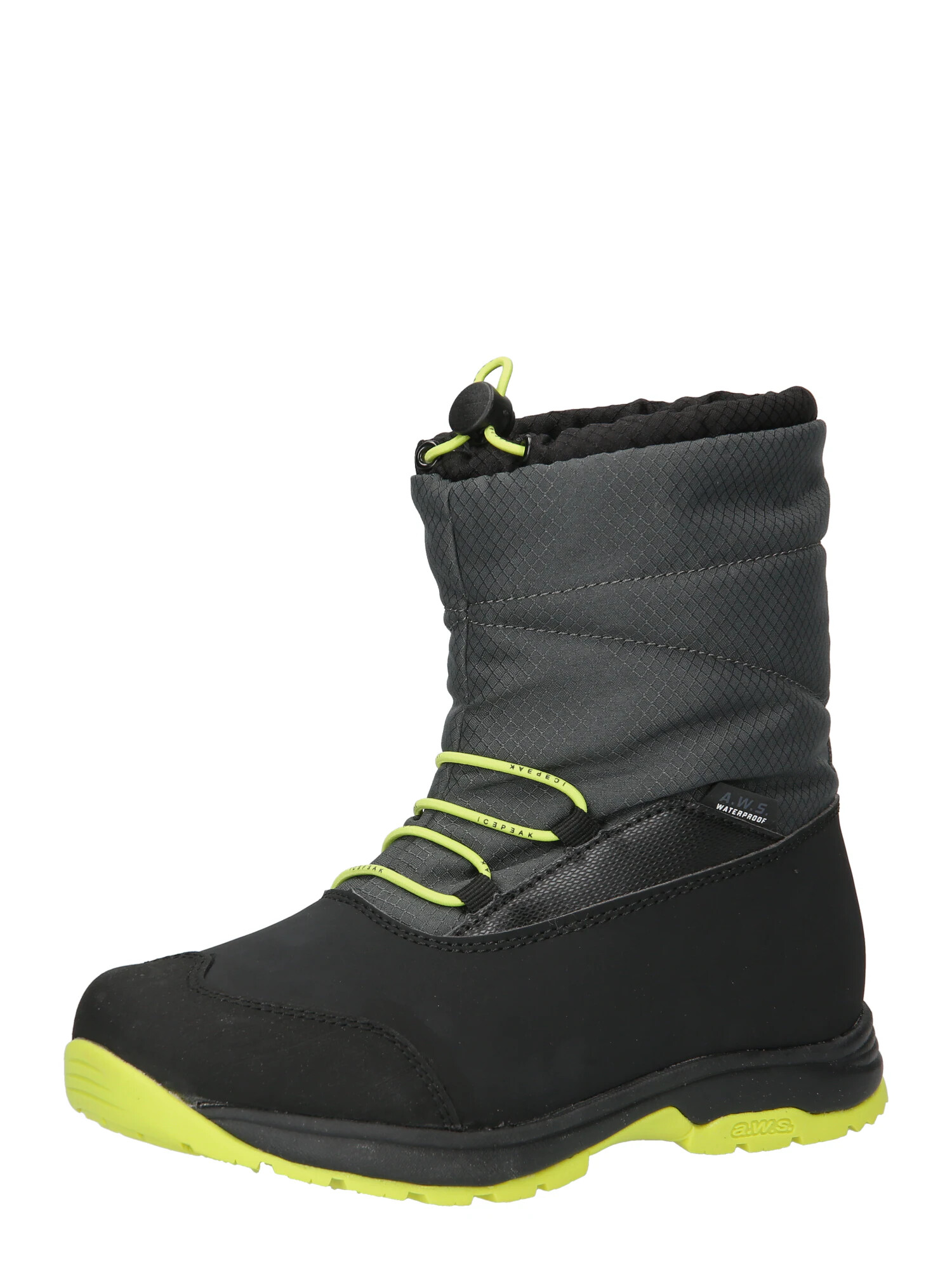 ICEPEAK Botine verde limetă / negru - Pled.ro