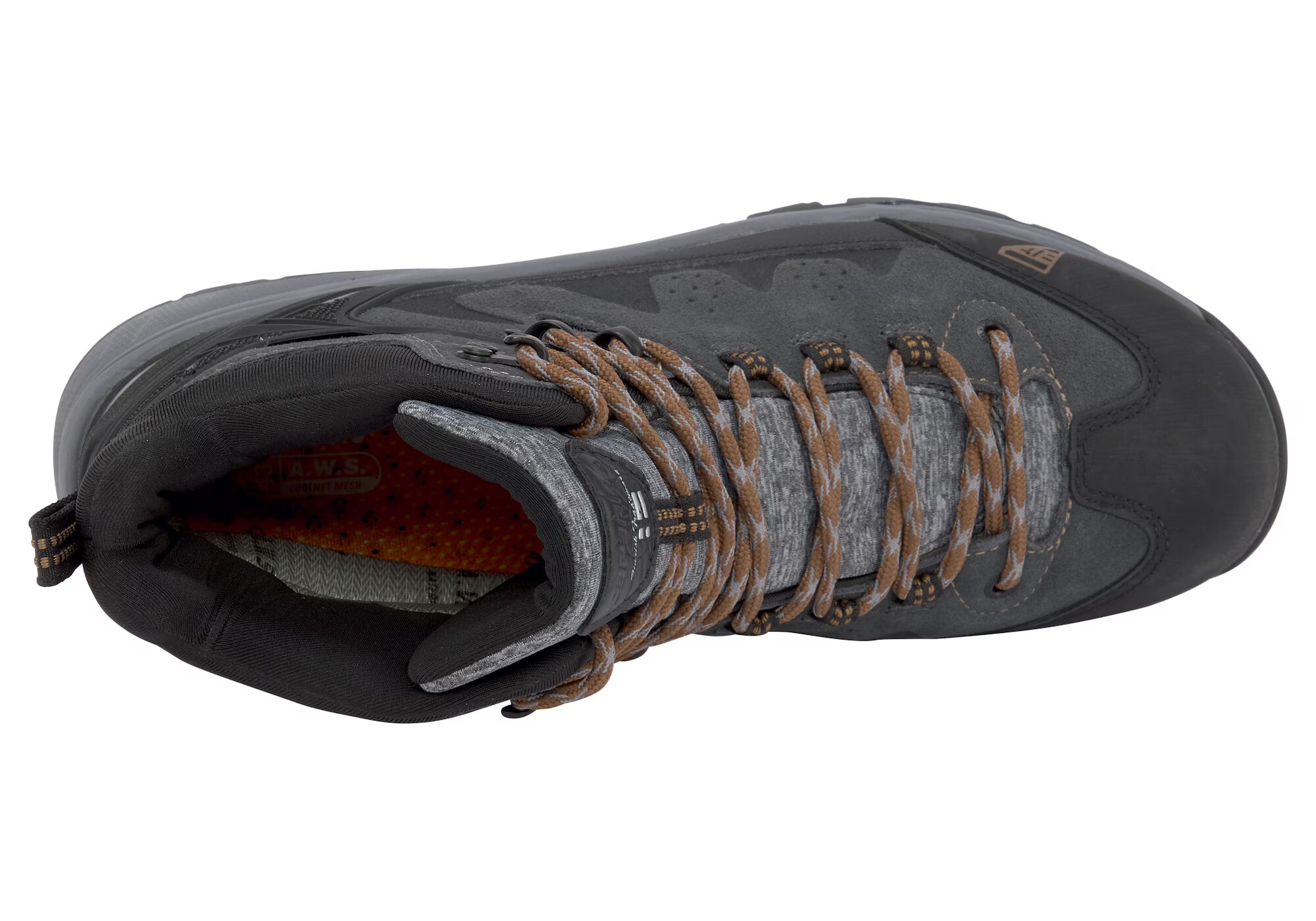 ICEPEAK Botine 'Wynn' maro / gri metalic / gri închis - Pled.ro