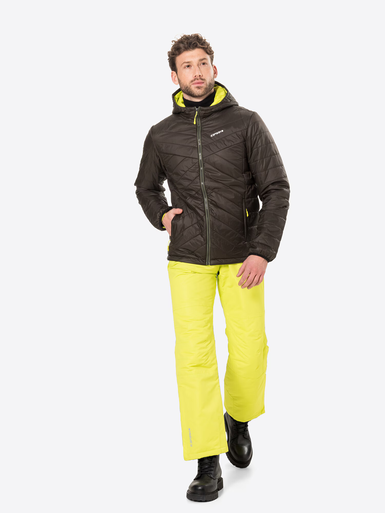 ICEPEAK Geacă outdoor galben / verde închis - Pled.ro