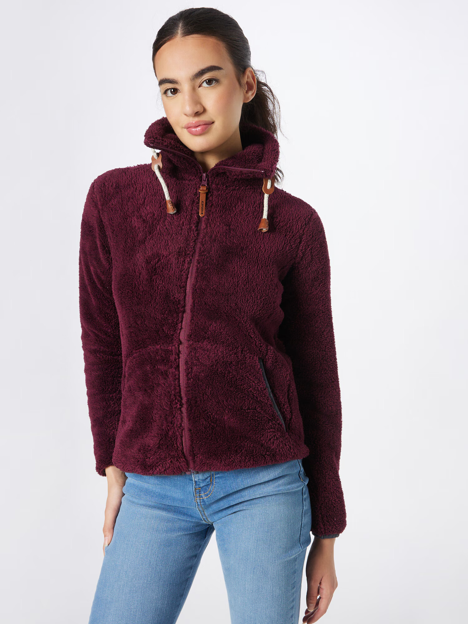 ICEPEAK Jachetă fleece funcțională 'COLONY' roșu burgundy - Pled.ro