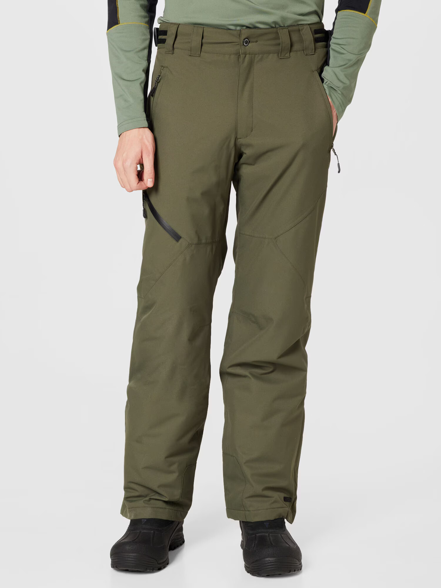 ICEPEAK Pantaloni outdoor 'COLMAN' kaki / negru - Pled.ro