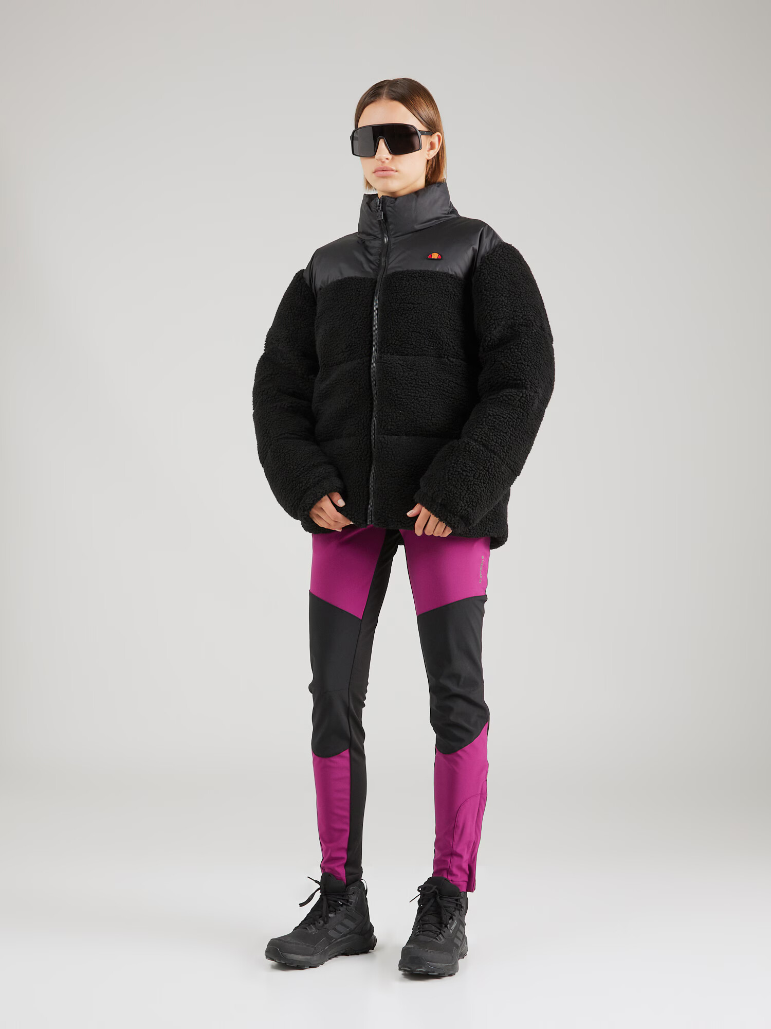 ICEPEAK Pantaloni outdoor 'DORAL' roșu-violet / negru - Pled.ro