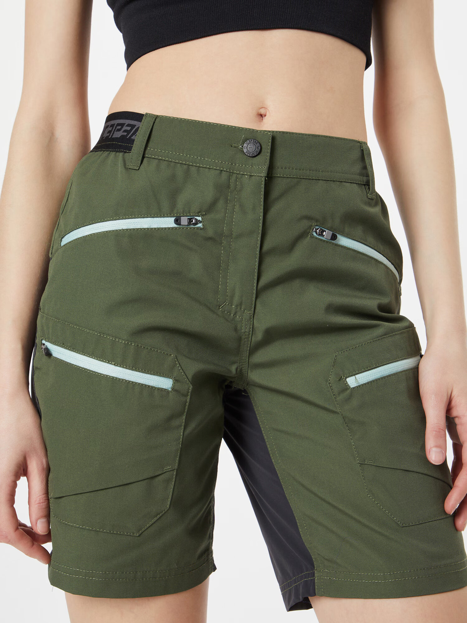 ICEPEAK Pantaloni sport 'MANTADOR' verde închis / negru - Pled.ro