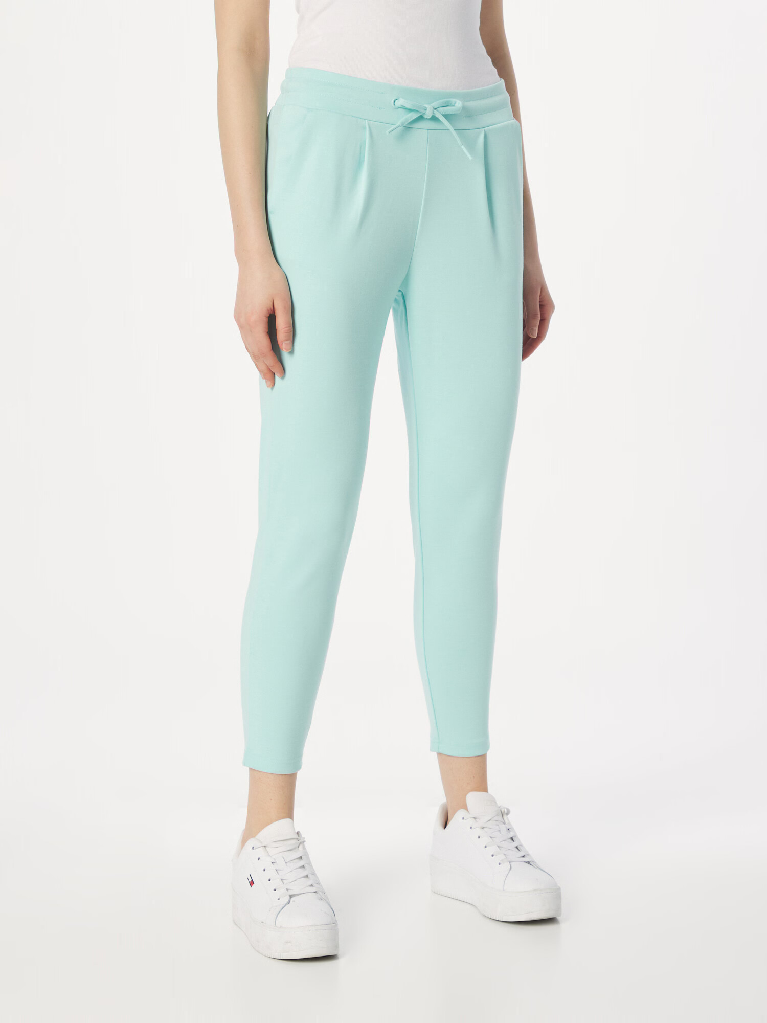 ICHI Pantaloni 'KATE' albastru aqua - Pled.ro