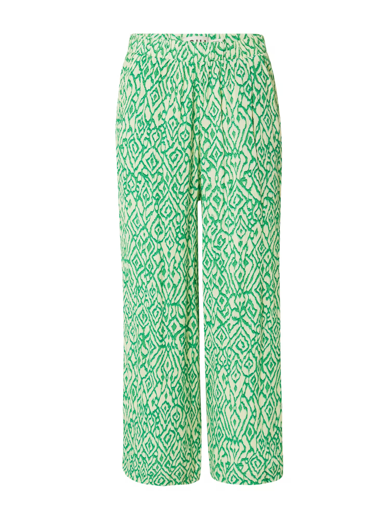 ICHI Pantaloni 'Marrakech' bej / verde limetă - Pled.ro