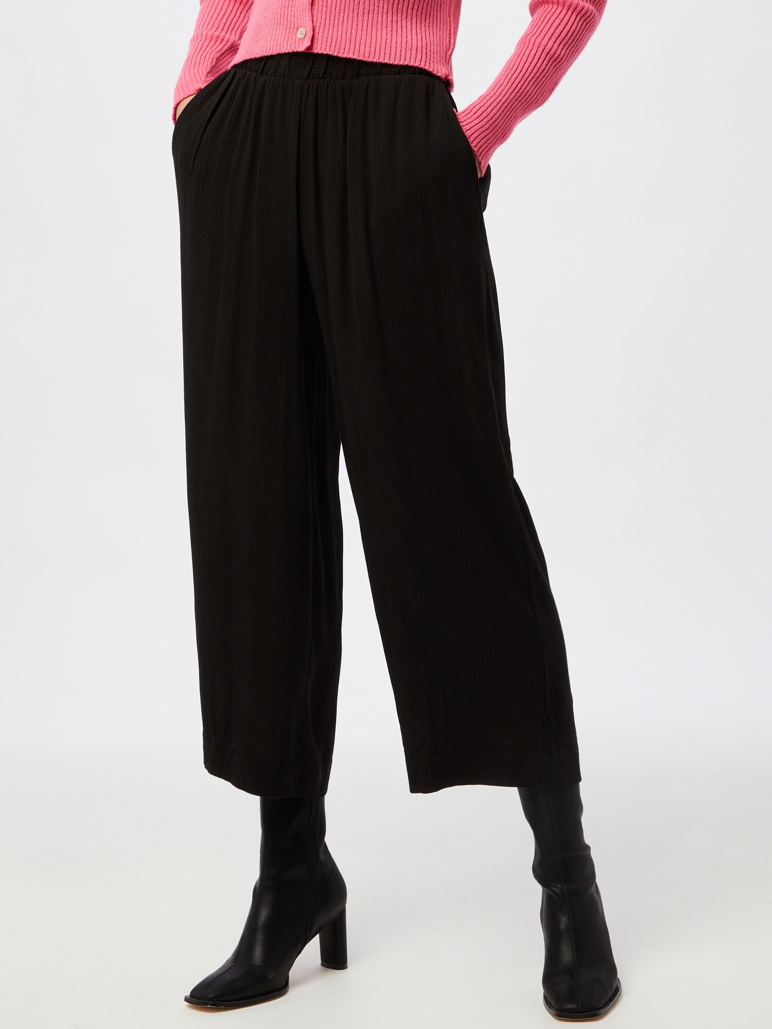 ICHI Pantaloni 'MARRAKECH' negru - Pled.ro