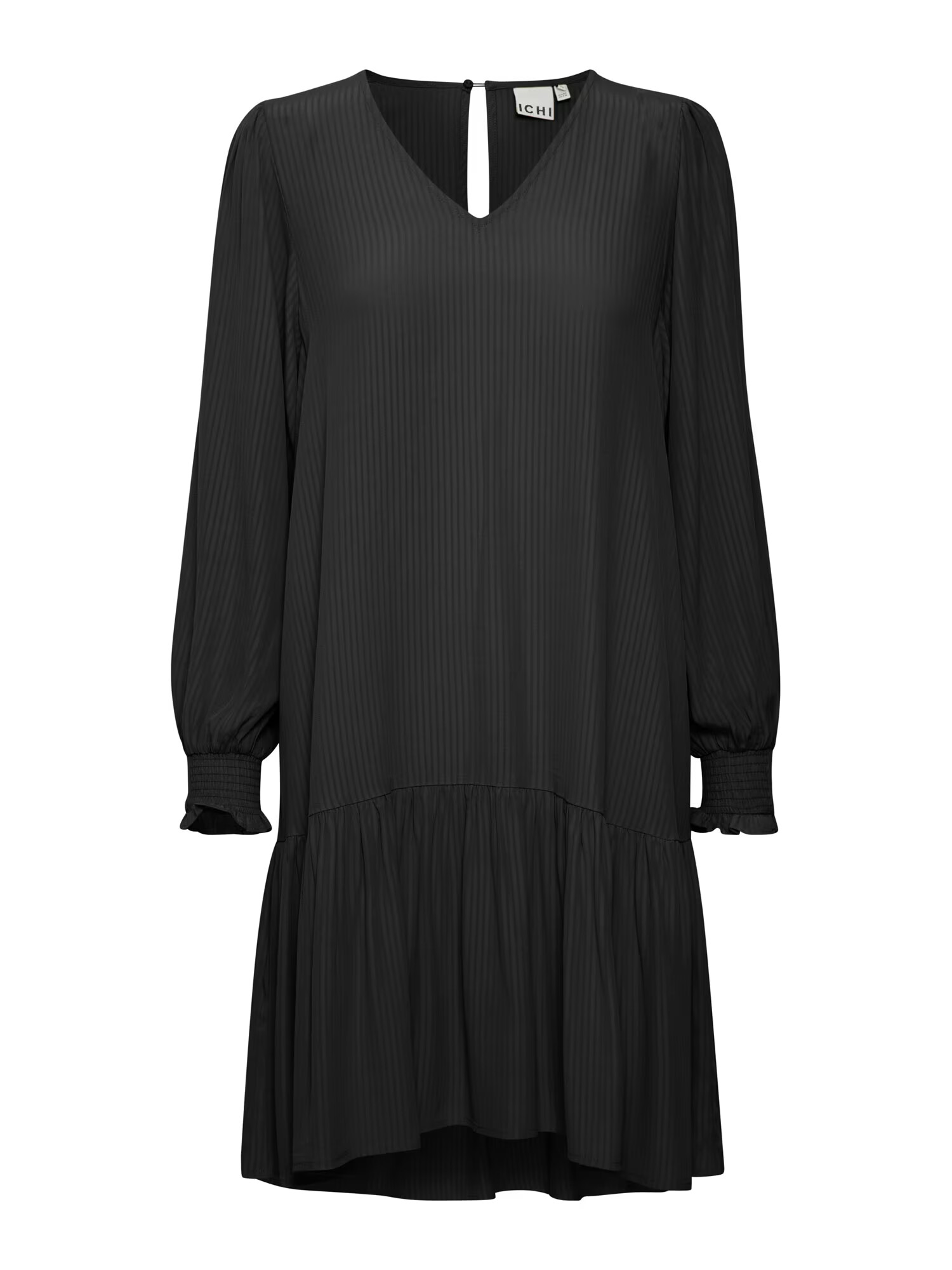 ICHI Rochie 'Calova' gri metalic / negru - Pled.ro