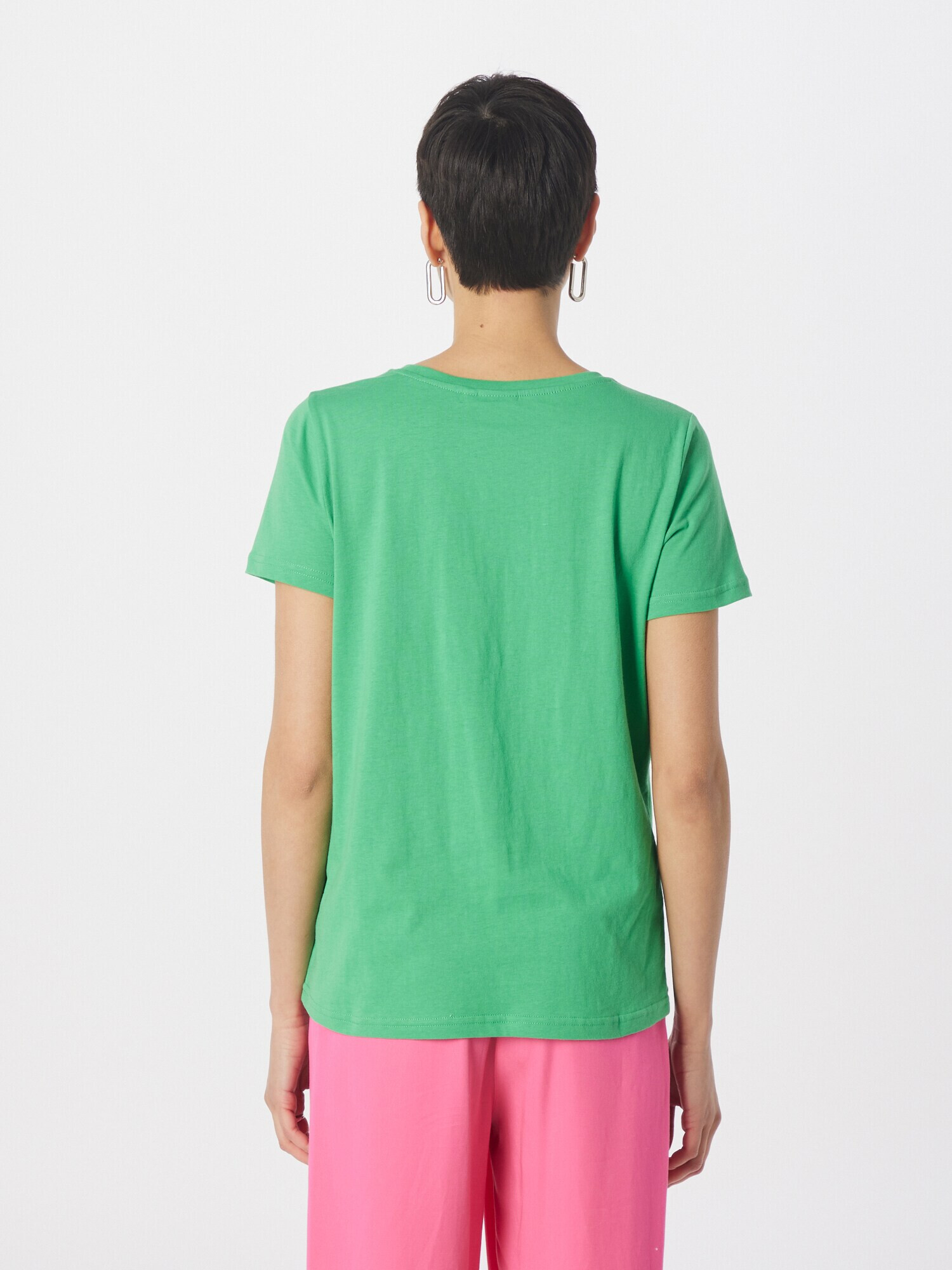 ICHI Tricou 'KAMILLE' verde / roz - Pled.ro