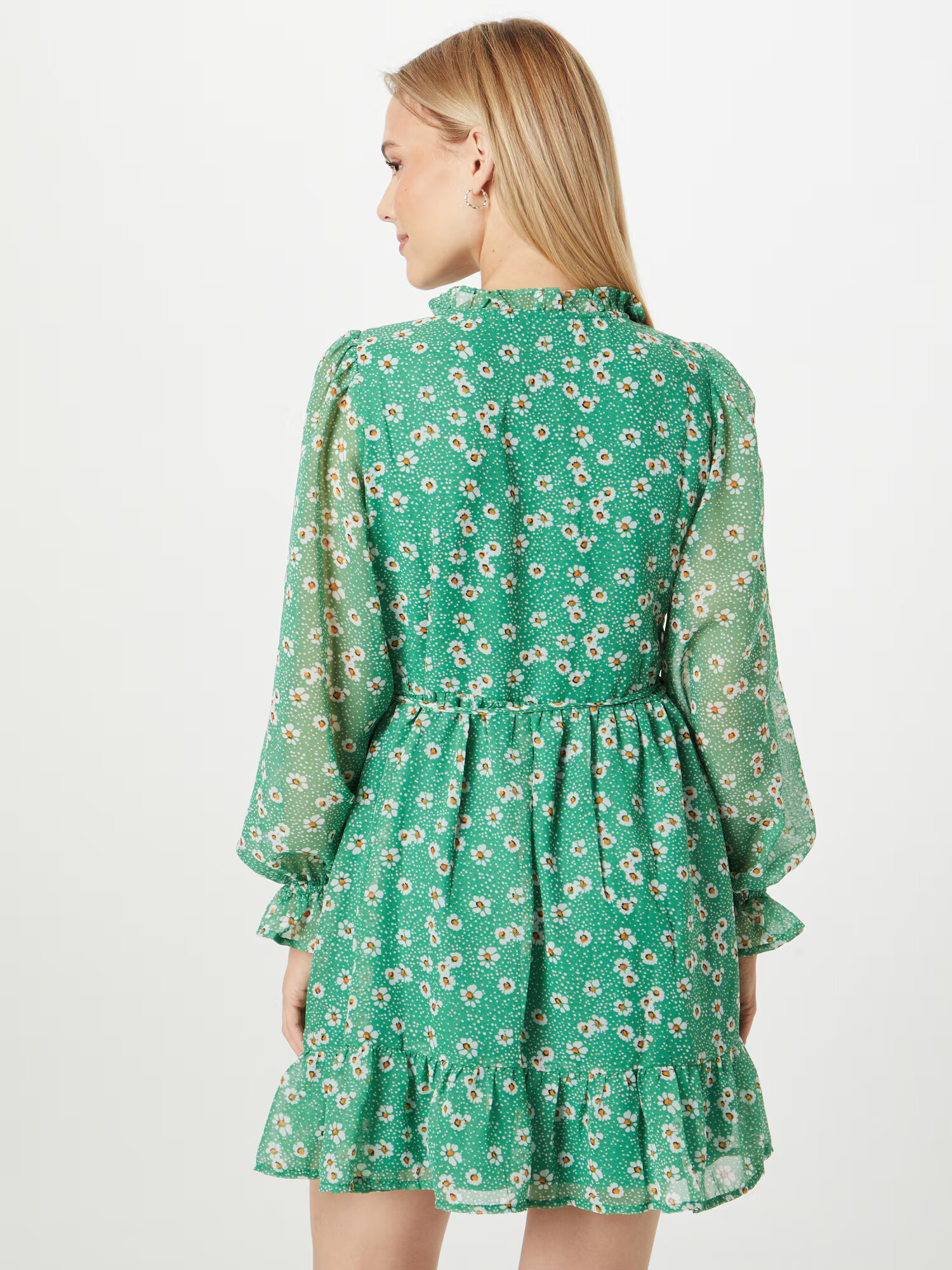 In The Style Rochie 'JOSSA' verde / portocaliu / negru / alb - Pled.ro