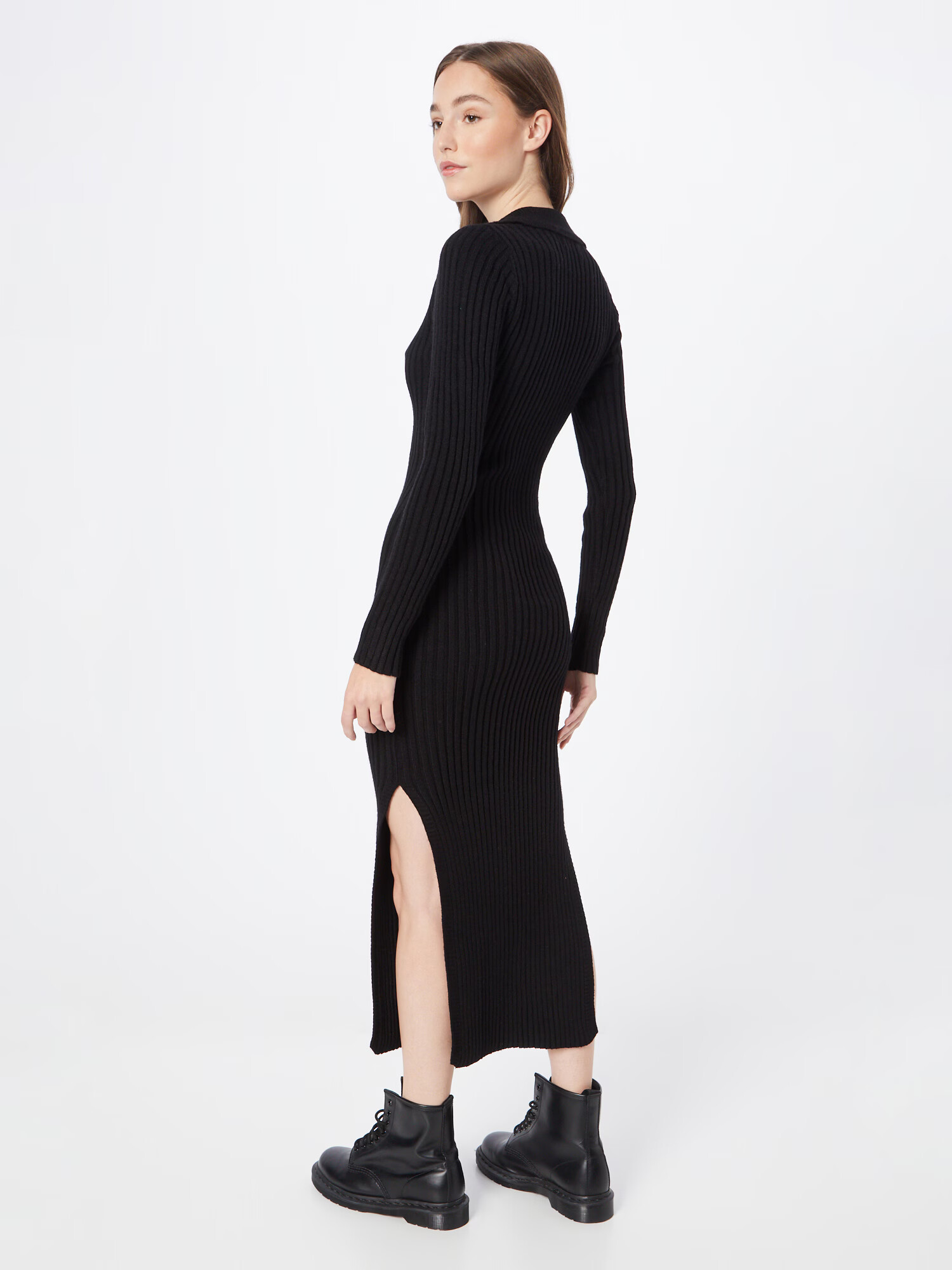 In The Style Rochie tricotat 'BILLIE' negru - Pled.ro