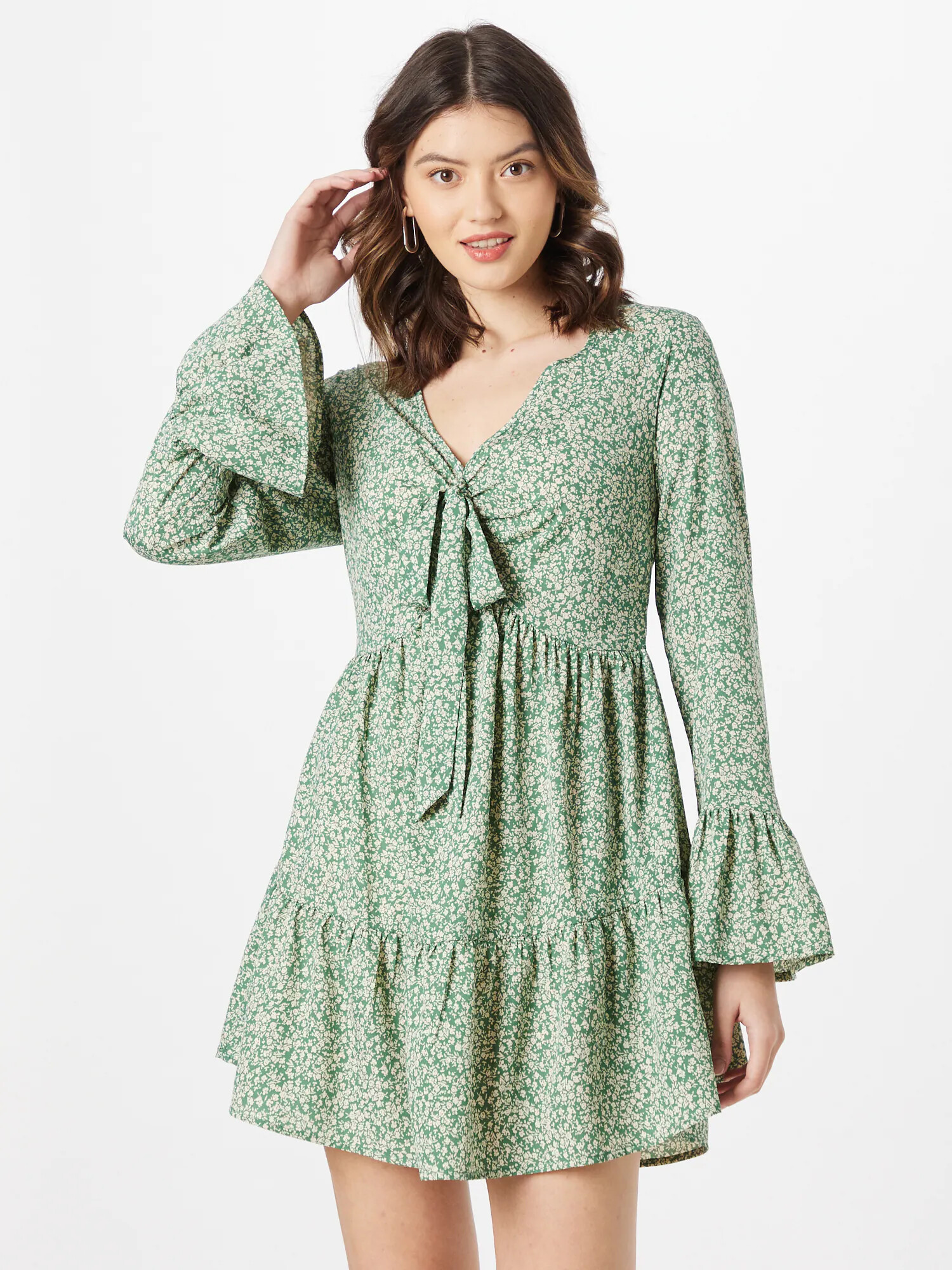 In The Style Rochie verde / alb - Pled.ro