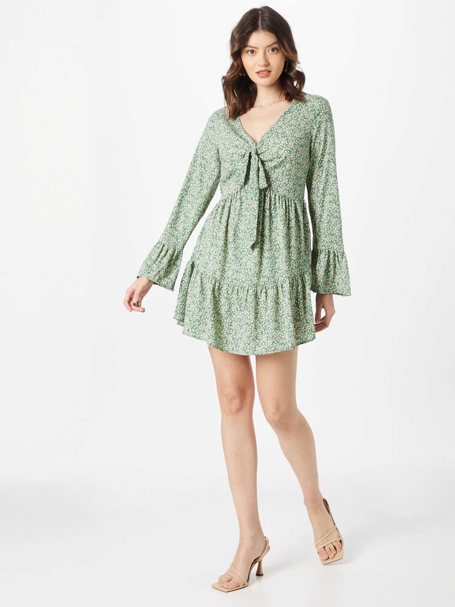 In The Style Rochie verde / alb - Pled.ro