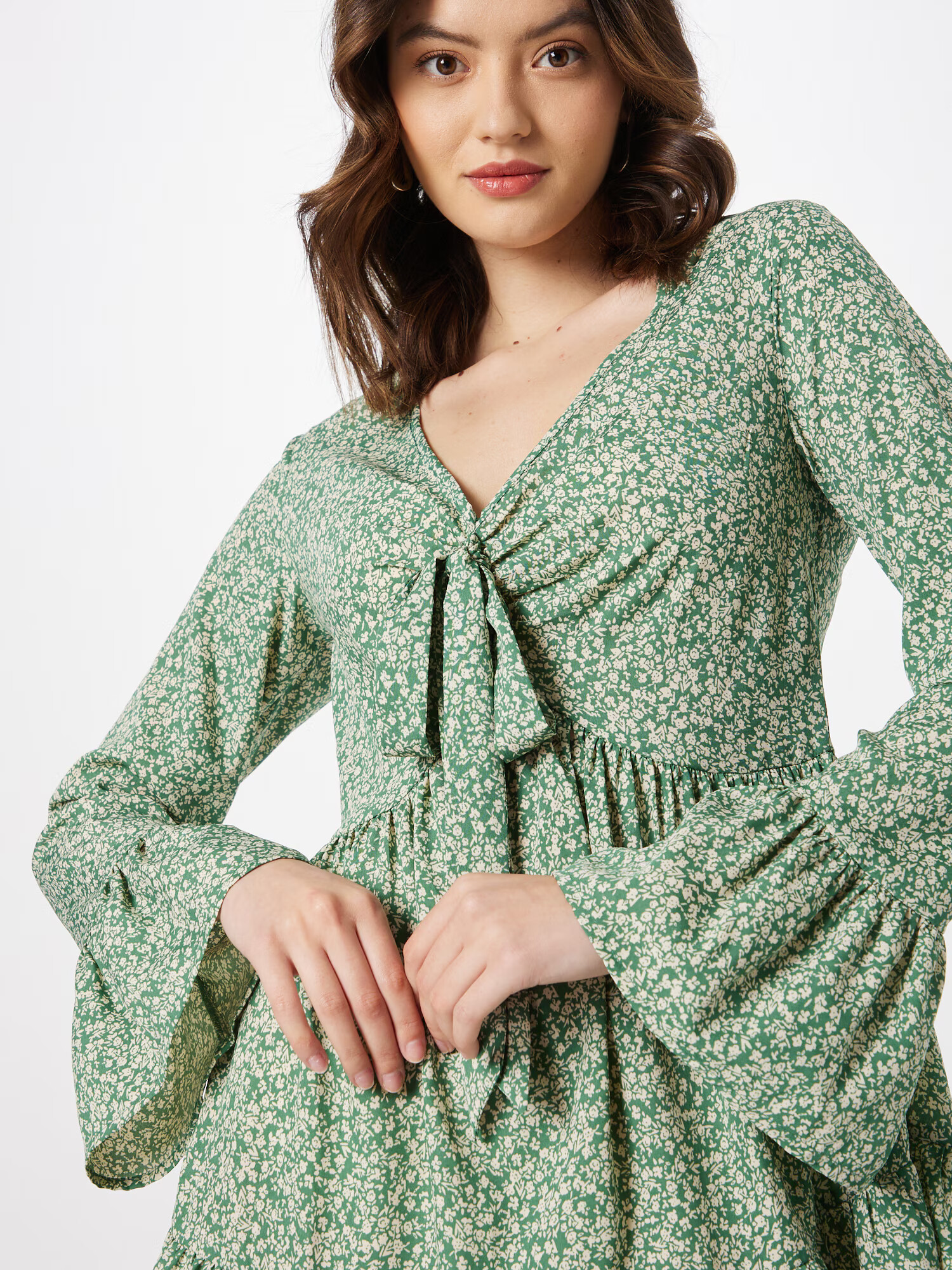 In The Style Rochie verde / alb - Pled.ro