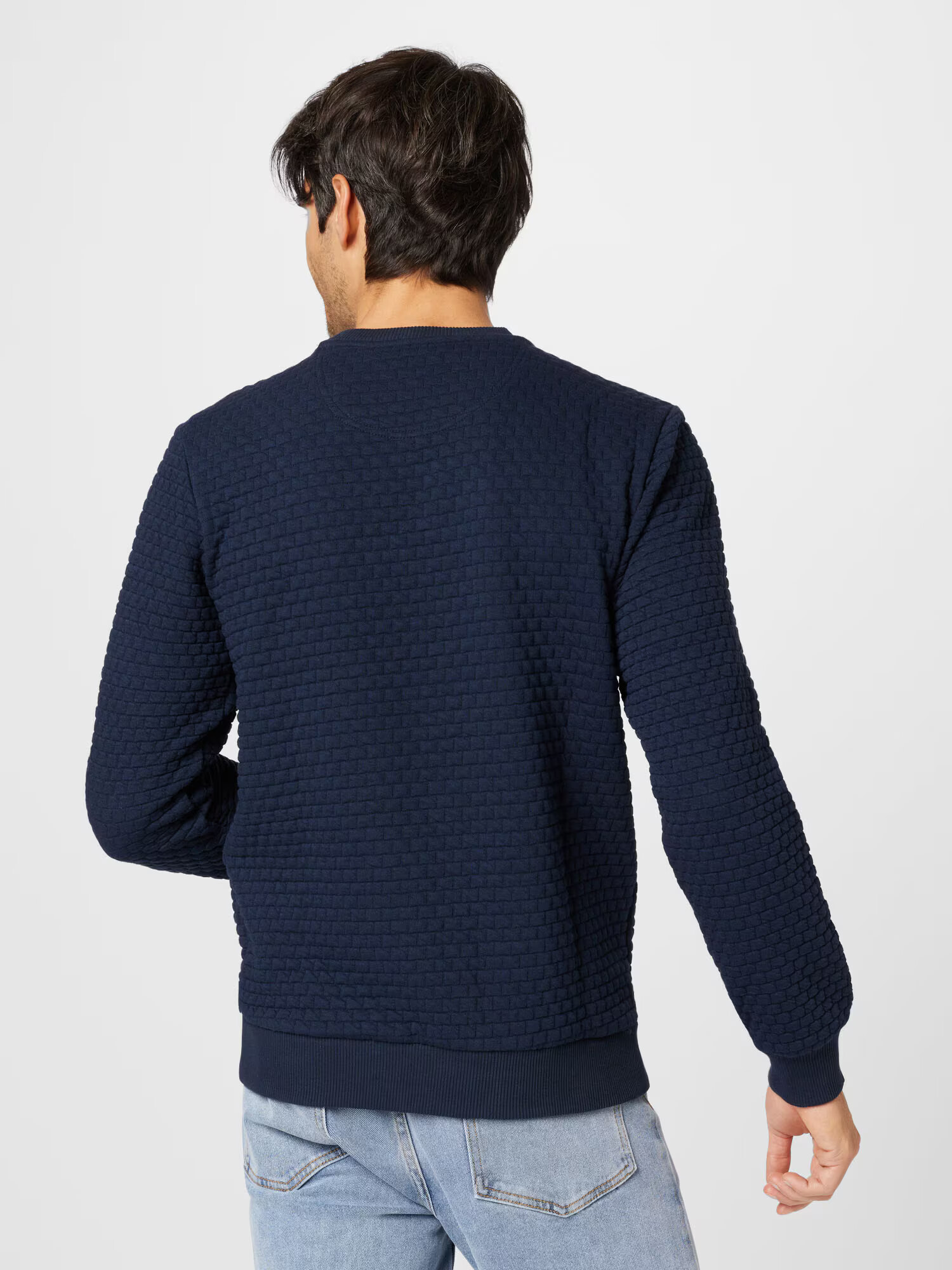 INDICODE JEANS Bluză de molton 'Dash' bleumarin / maro - Pled.ro