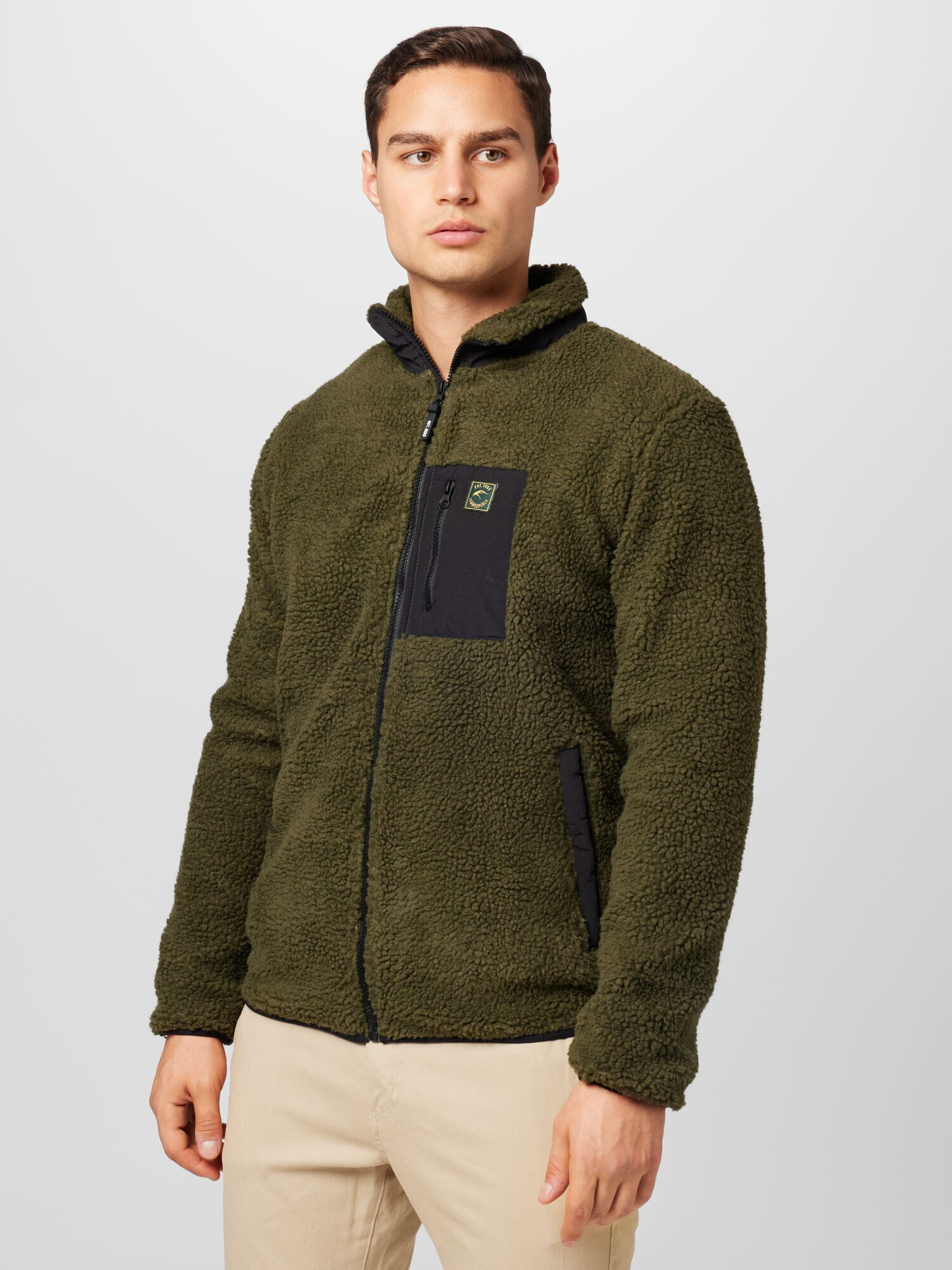 INDICODE JEANS Jachetă fleece 'Burke' oliv - Pled.ro