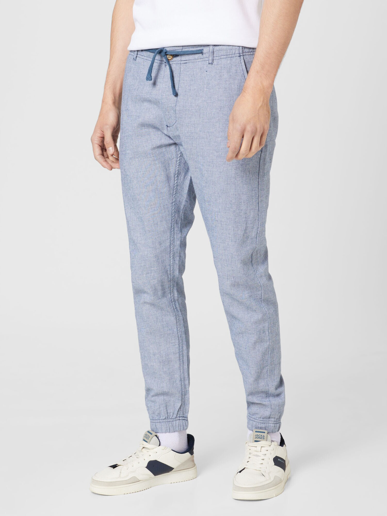 INDICODE JEANS Pantaloni 'Viborg' bleumarin / alb - Pled.ro