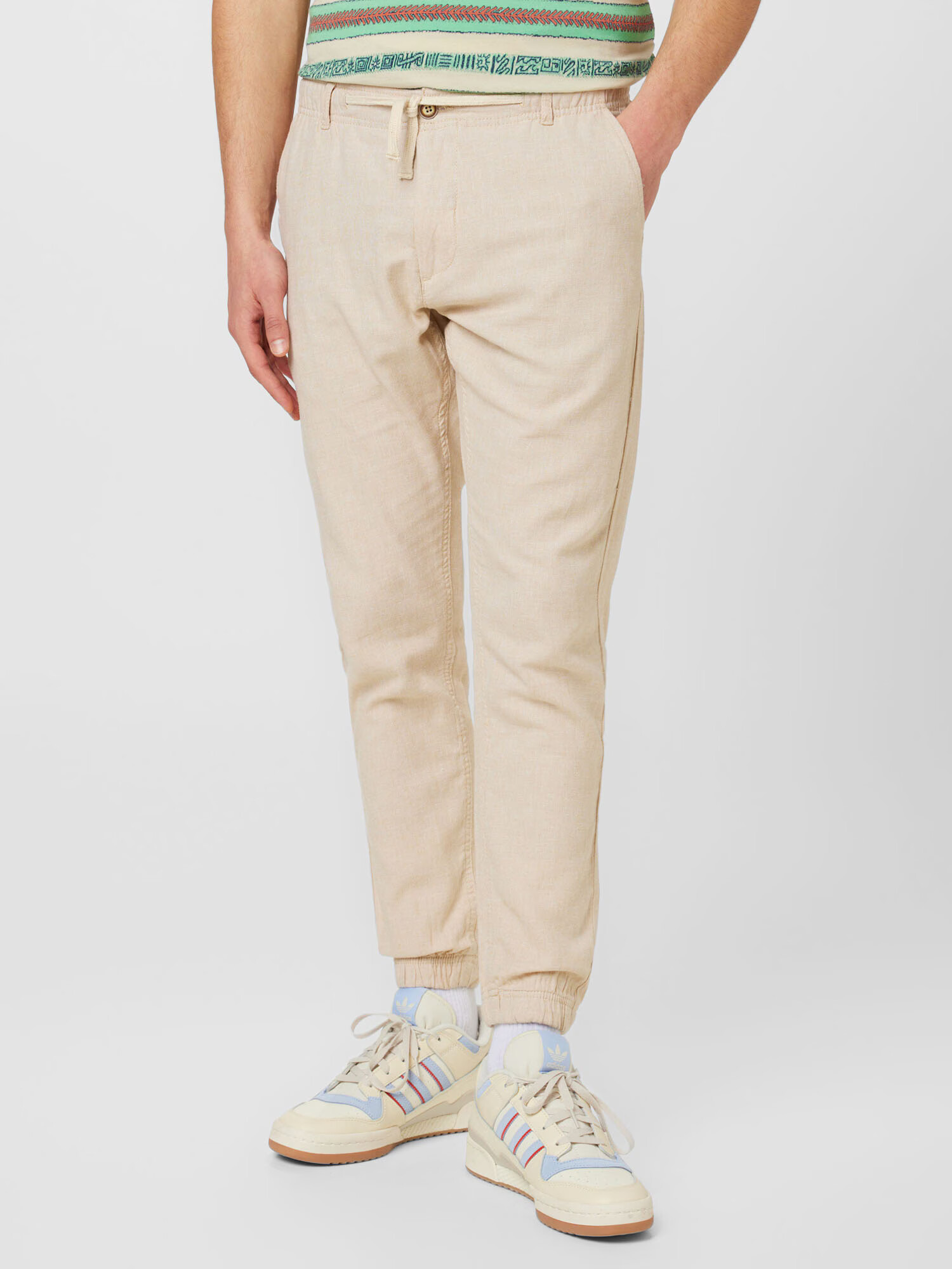 INDICODE JEANS Pantaloni 'Viborg' crem - Pled.ro