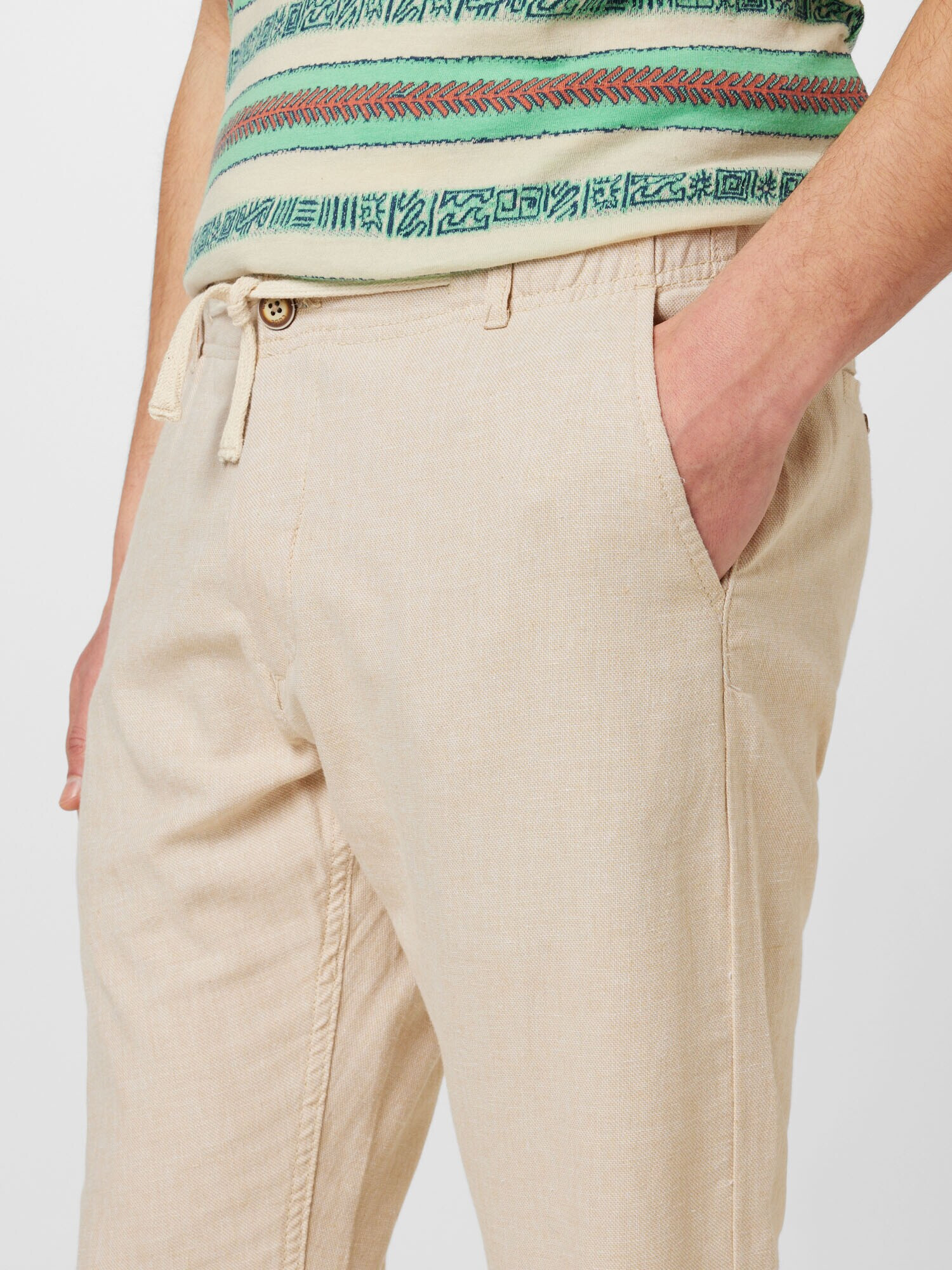 INDICODE JEANS Pantaloni 'Viborg' crem - Pled.ro