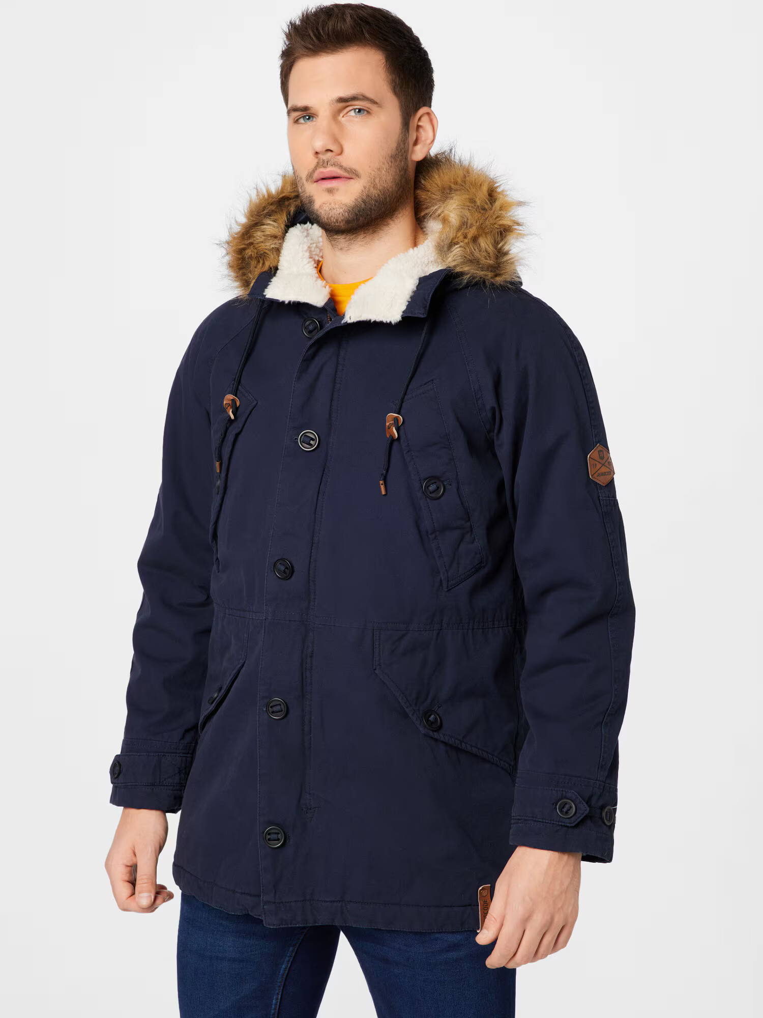 INDICODE JEANS Parka de iarnă 'Fann' bleumarin - Pled.ro