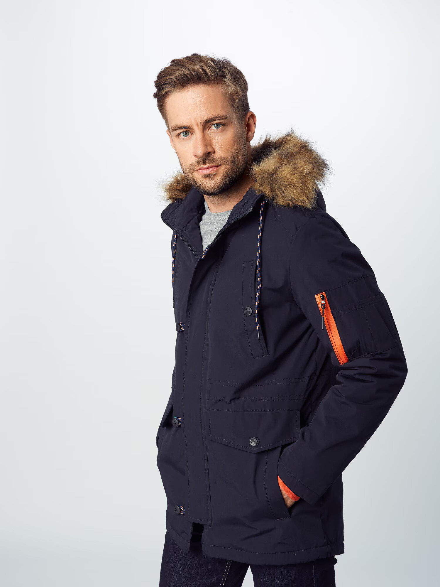 INDICODE JEANS Parka de iarnă 'Leake' negru - Pled.ro