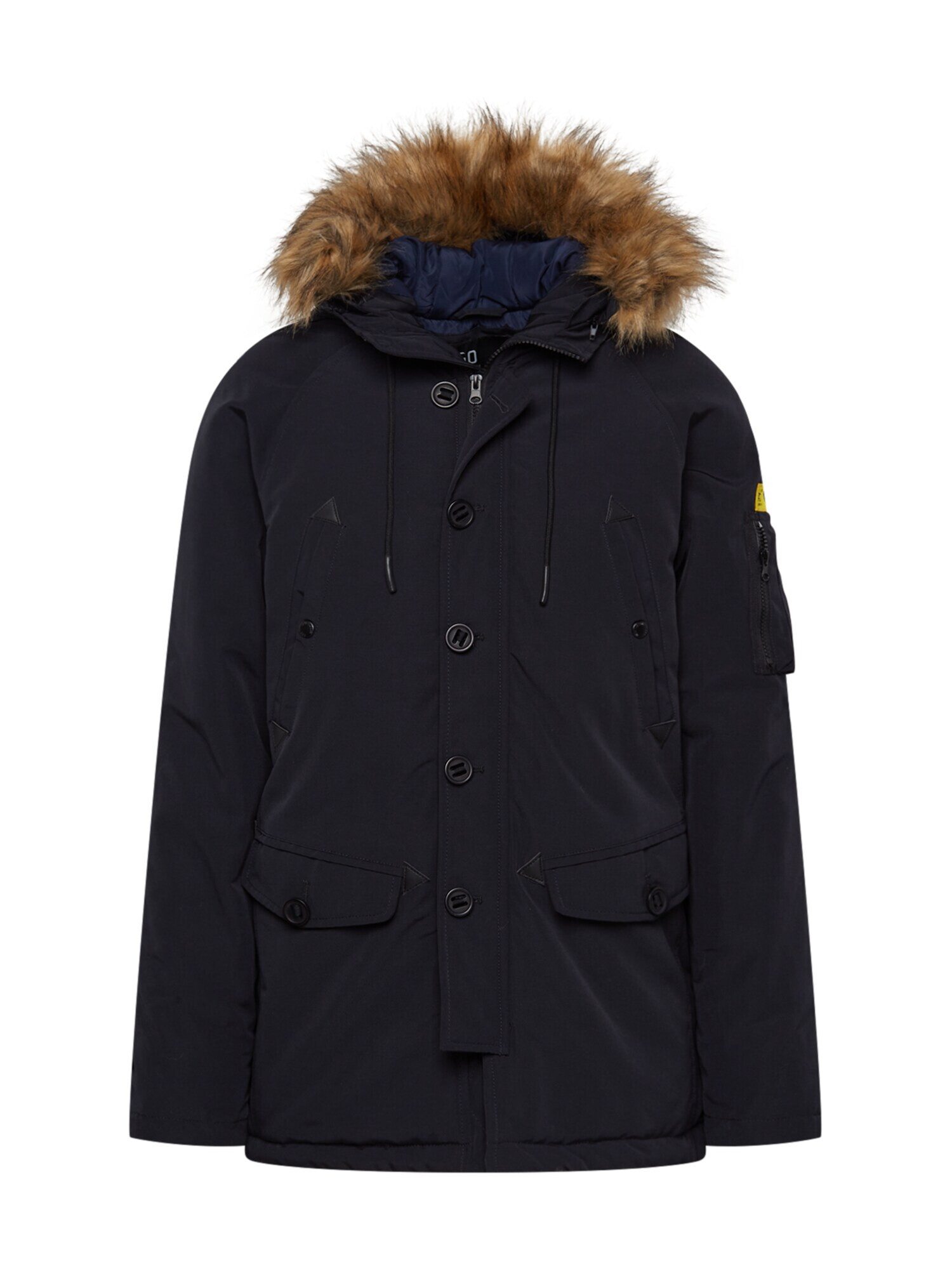 INDICODE JEANS Parka de iarnă negru - Pled.ro