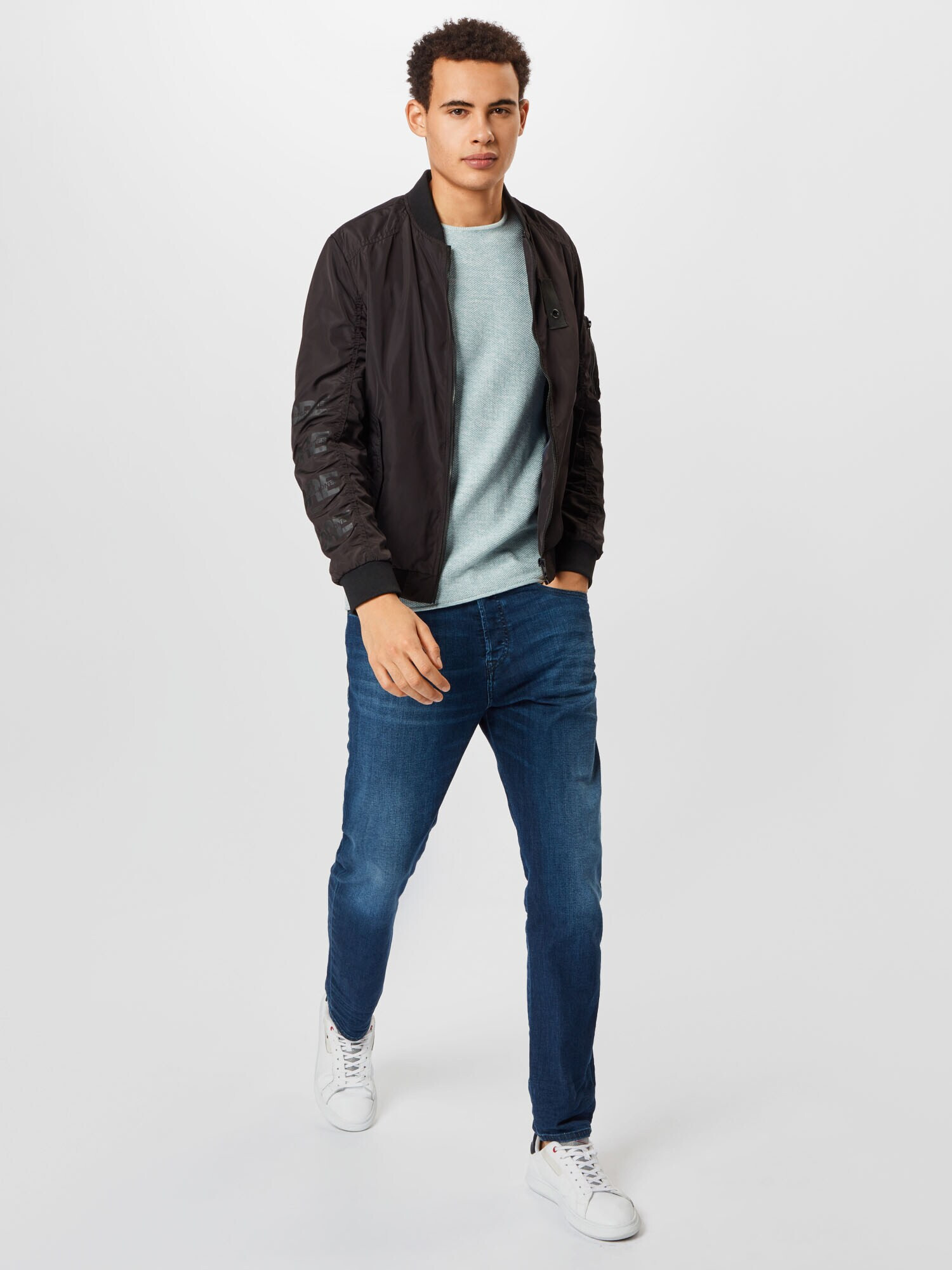 INDICODE JEANS Pulover 'Kristian' azur - Pled.ro