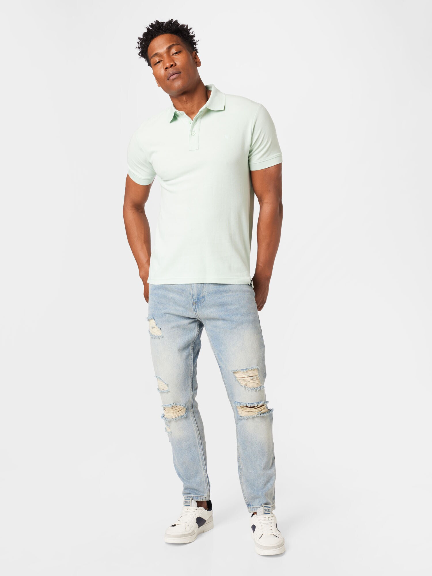 INDICODE JEANS Tricou 'Abbortsford' verde pastel - Pled.ro