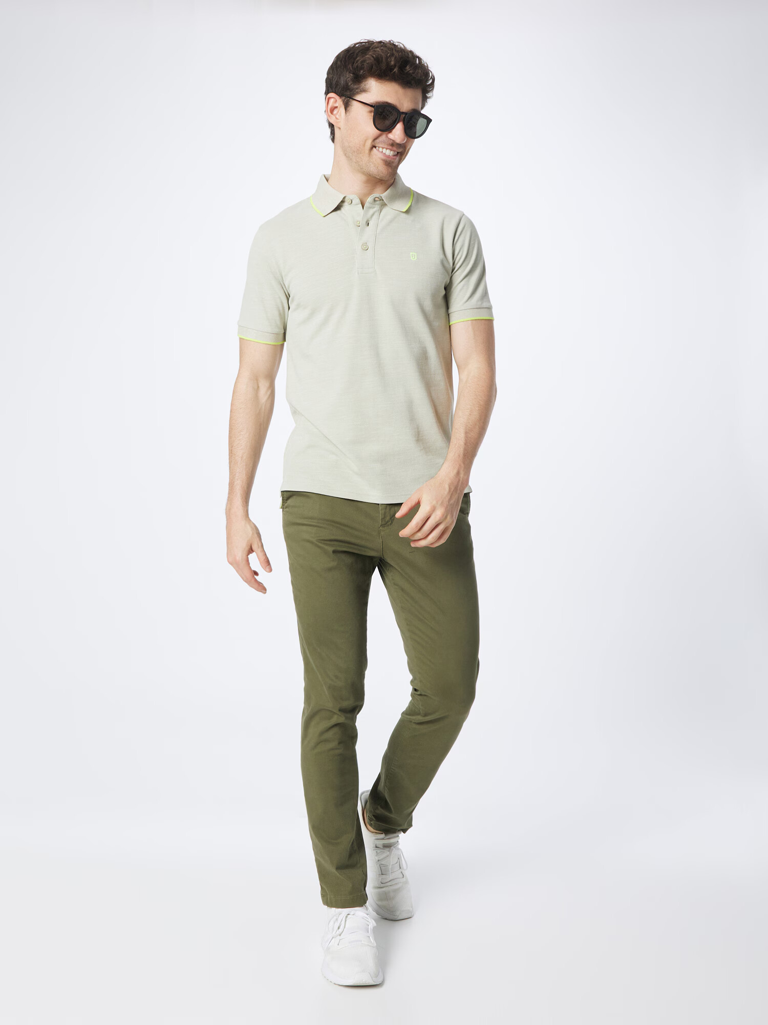 INDICODE JEANS Tricou 'Mecklenburgh' verde pastel / verde deschis - Pled.ro