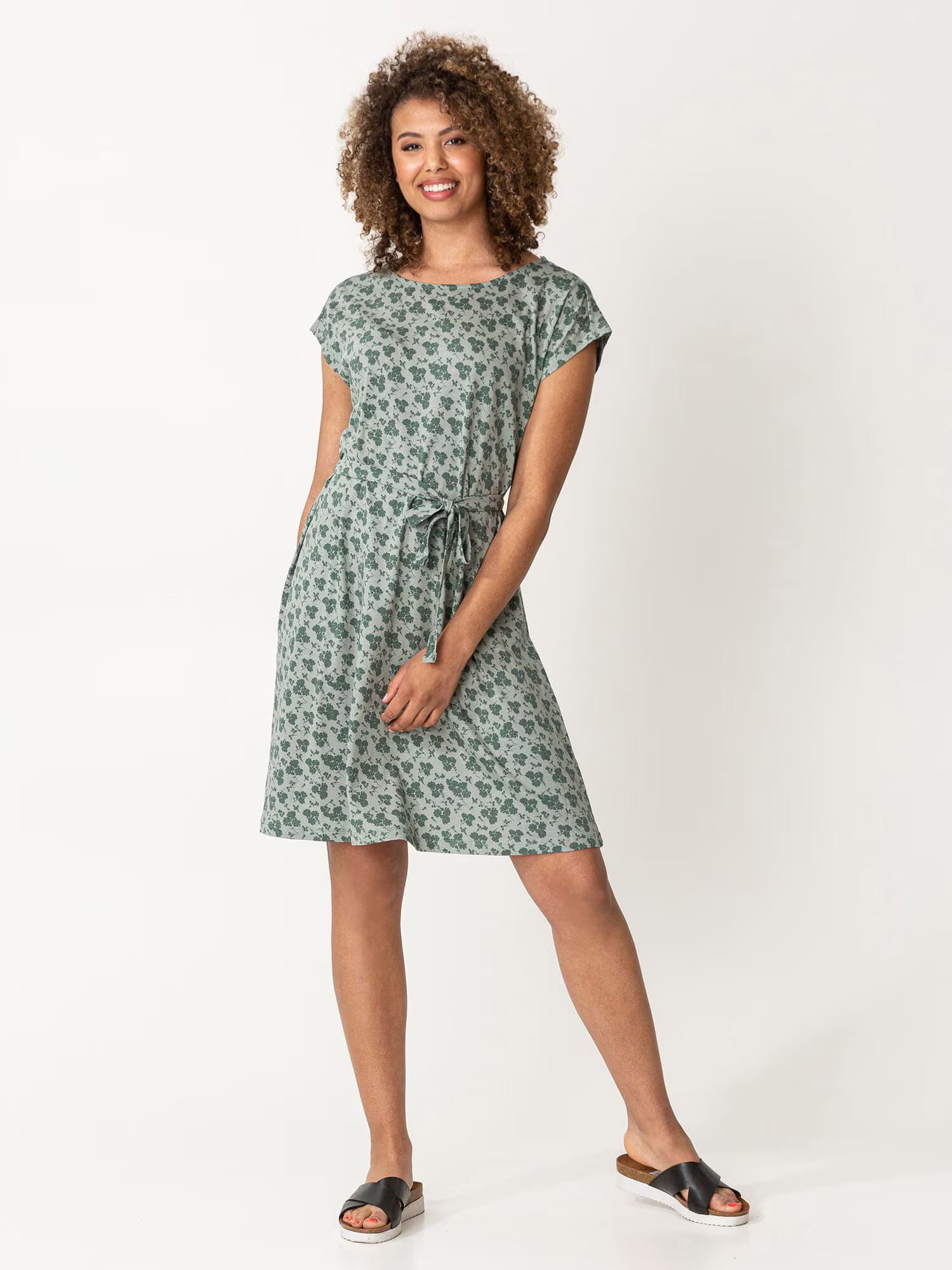 Indiska Rochie 'Claudia' verde smarald / verde pastel - Pled.ro