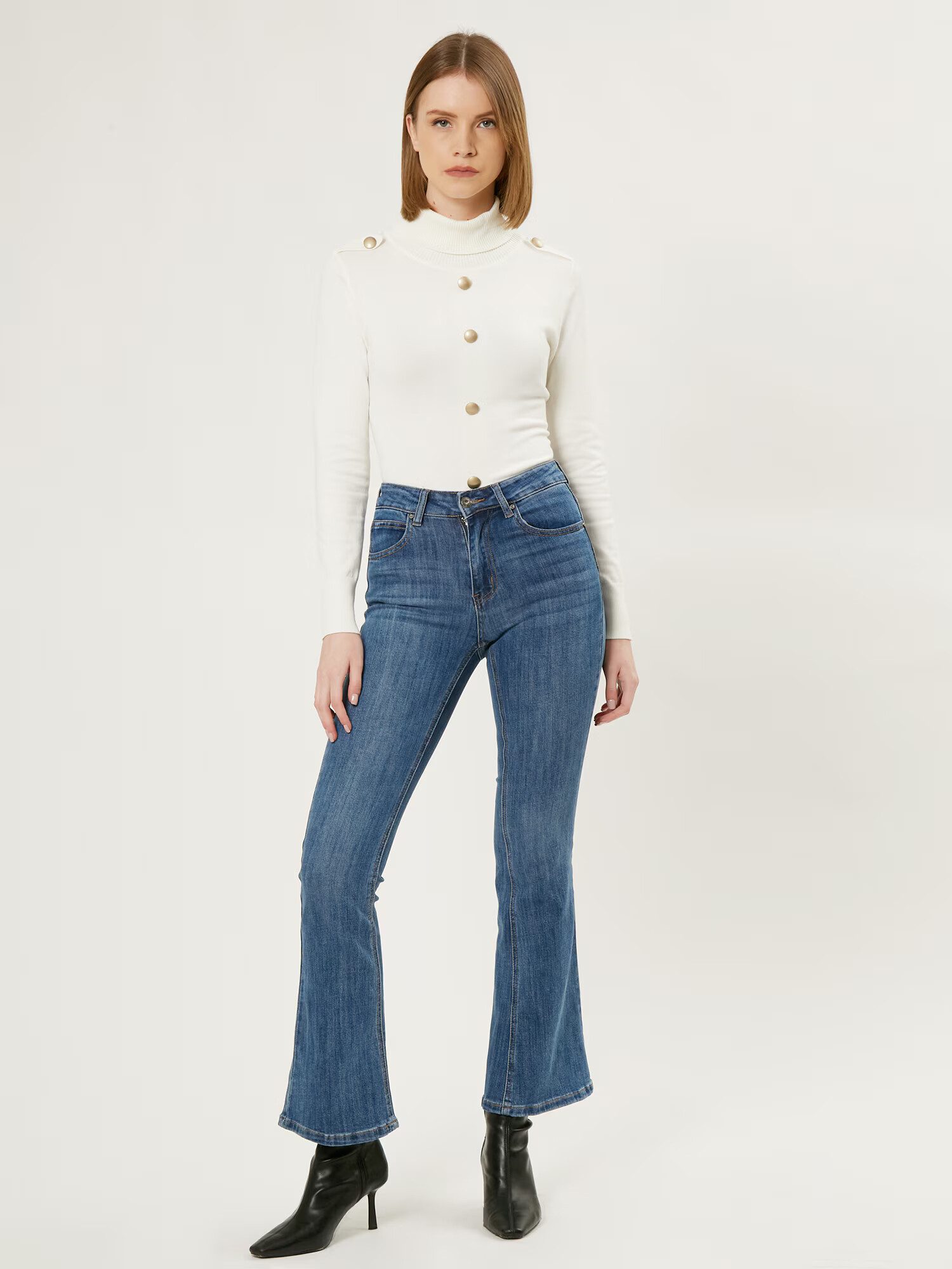 Influencer Jeans albastru denim - Pled.ro