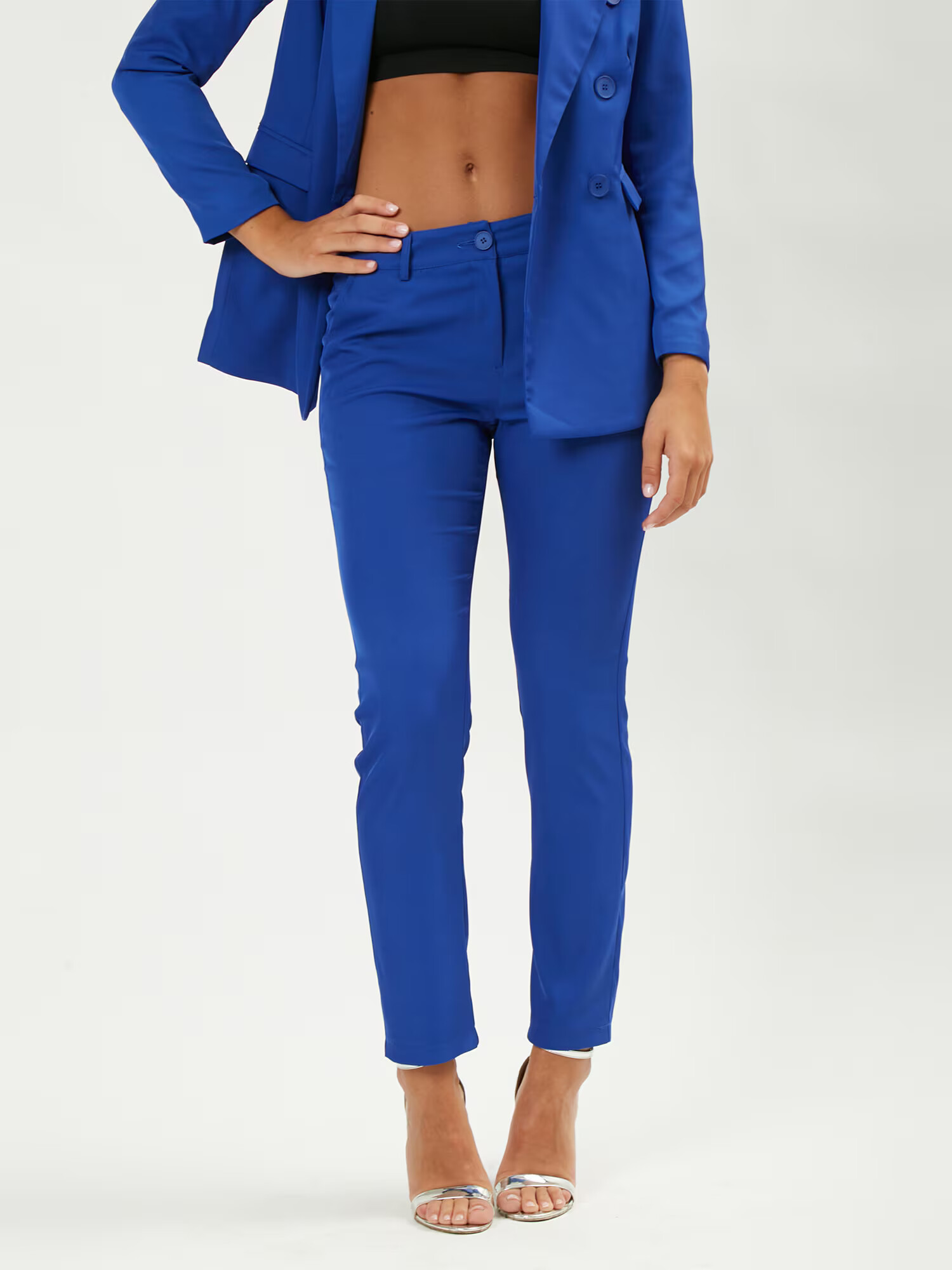 Influencer Pantaloni albastru cobalt - Pled.ro