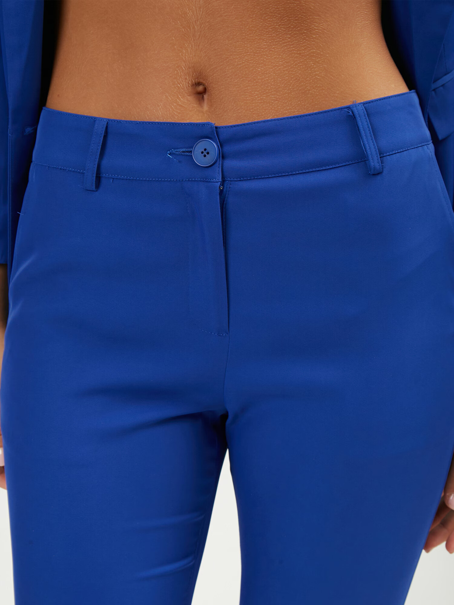 Influencer Pantaloni albastru cobalt - Pled.ro