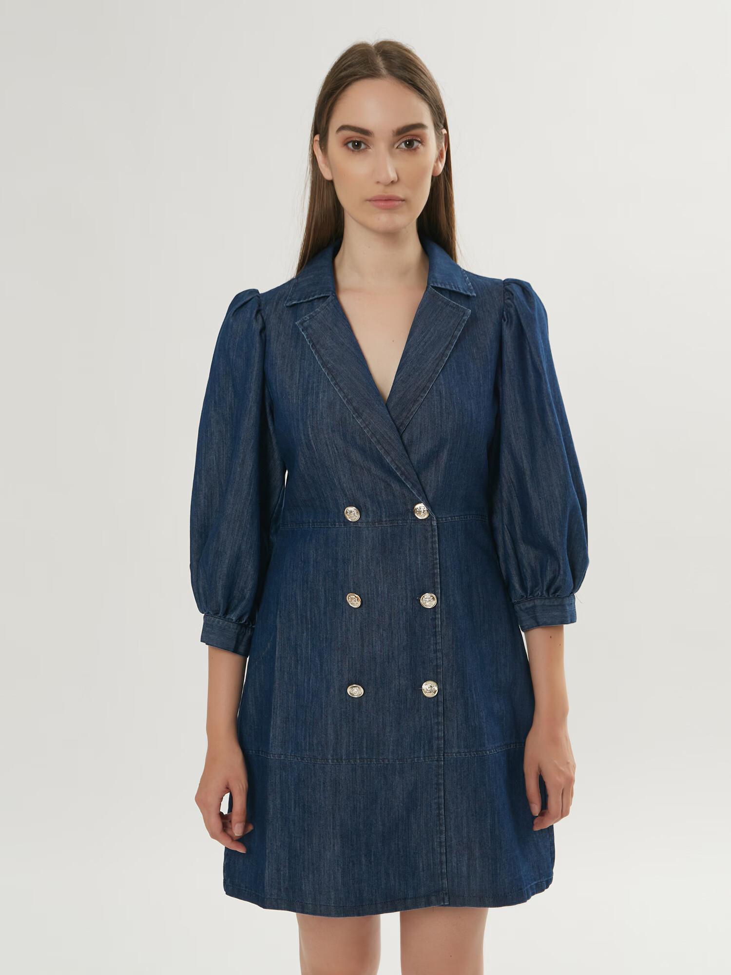 Influencer Rochie albastru denim - Pled.ro