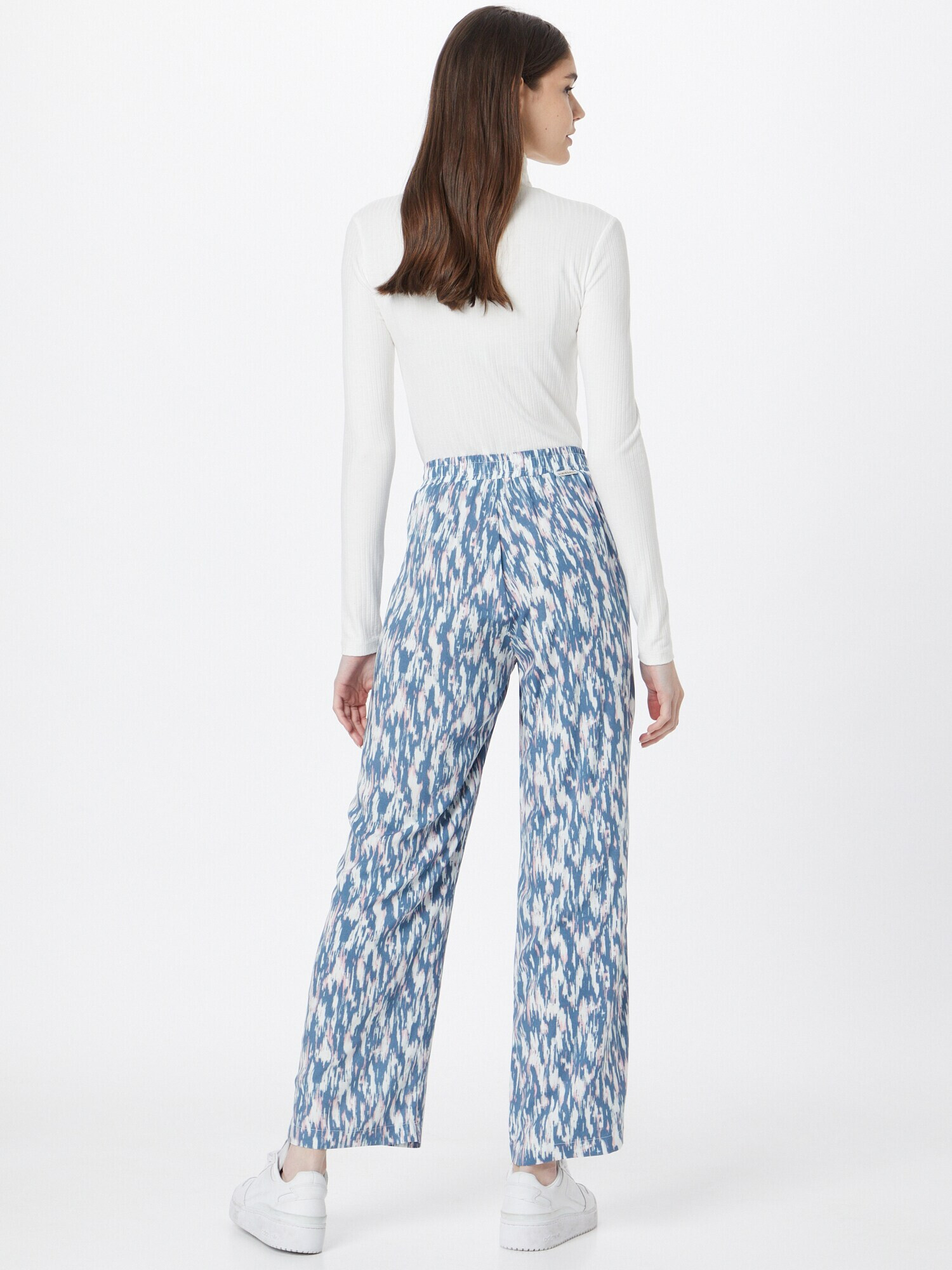 Iriedaily Pantaloni albastru denim / roz deschis / alb - Pled.ro