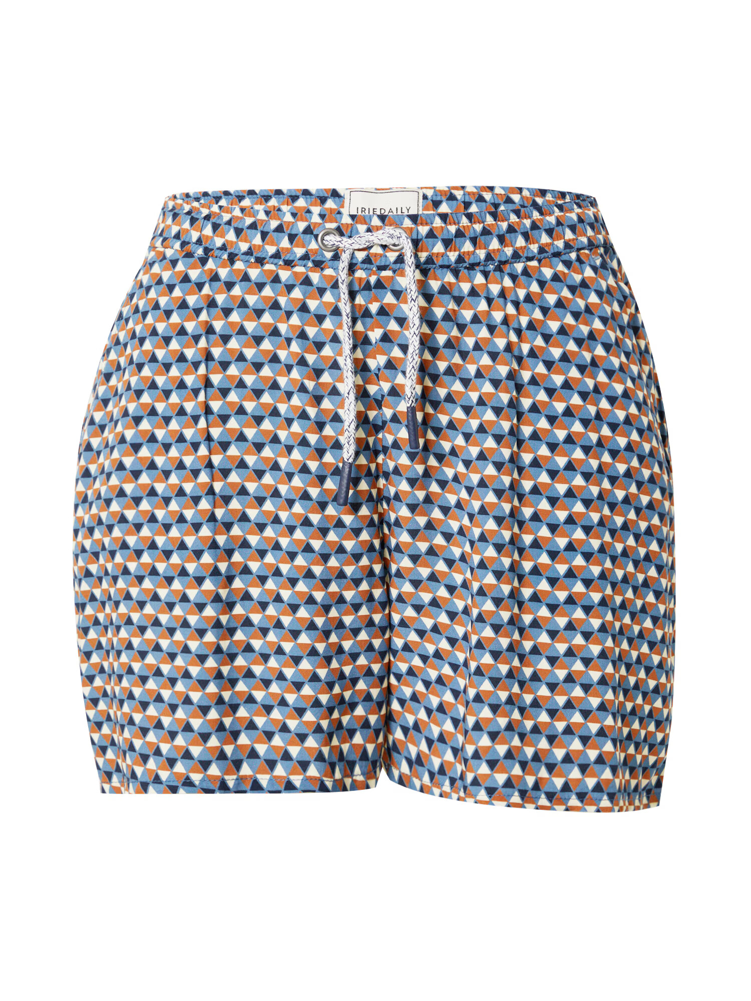 Iriedaily Pantaloni 'Urbany' bleumarin / albastru fumuriu / maro caramel / alb - Pled.ro