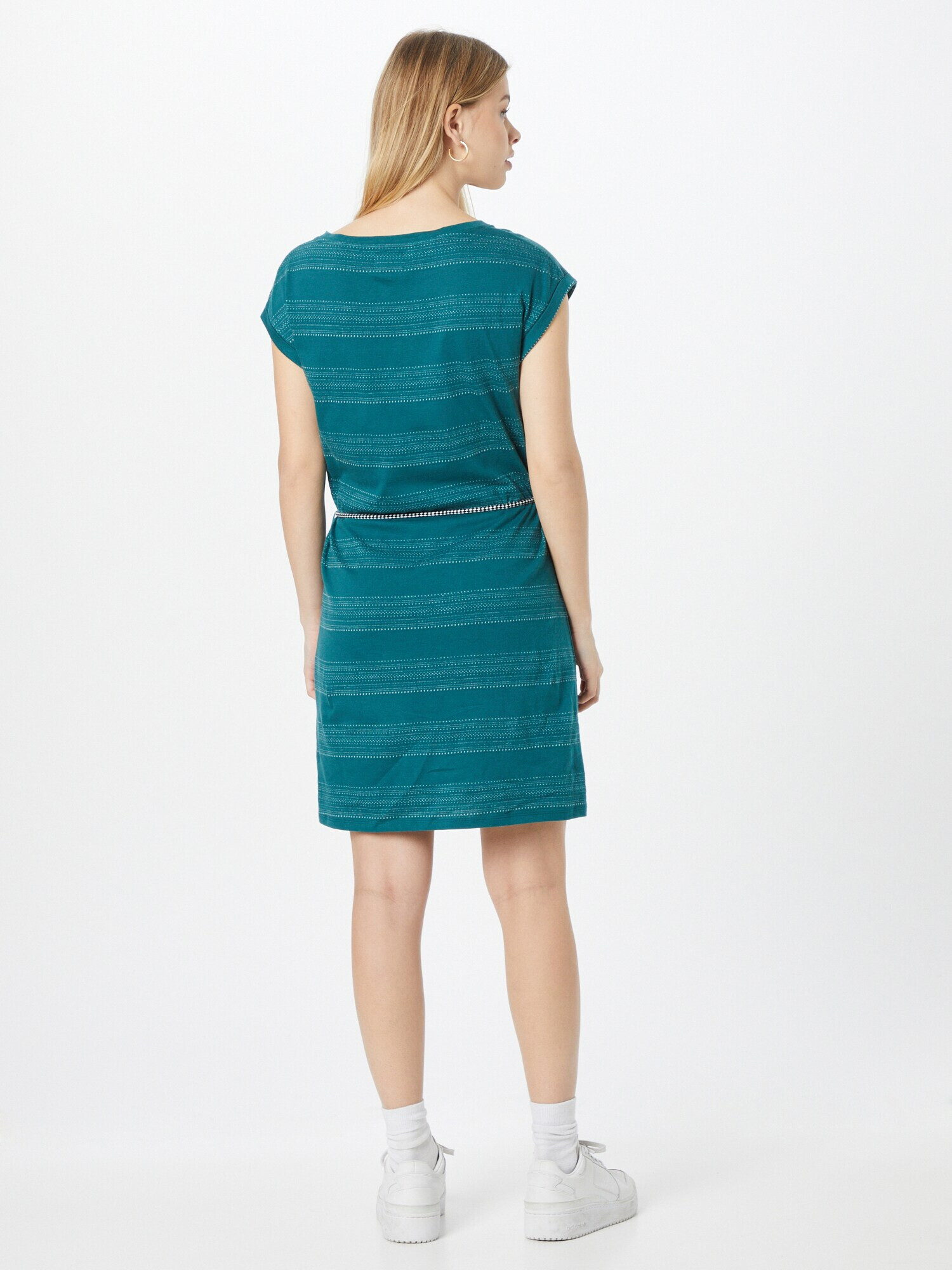 Iriedaily Rochie 'Neila' verde petrol / alb - Pled.ro