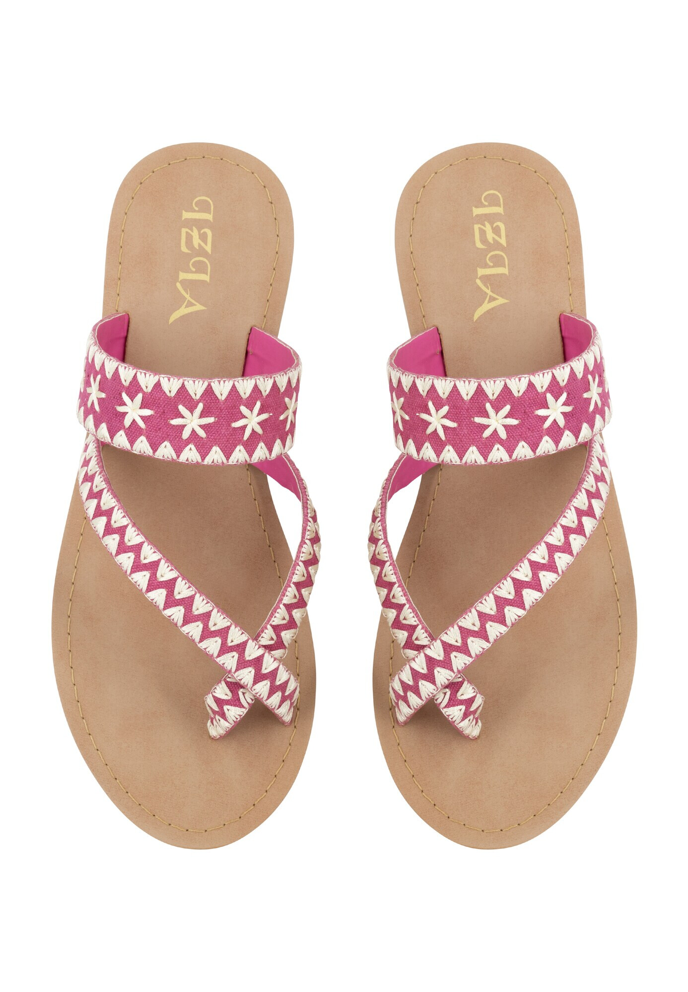 IZIA Flip-flops roz pitaya / alb - Pled.ro