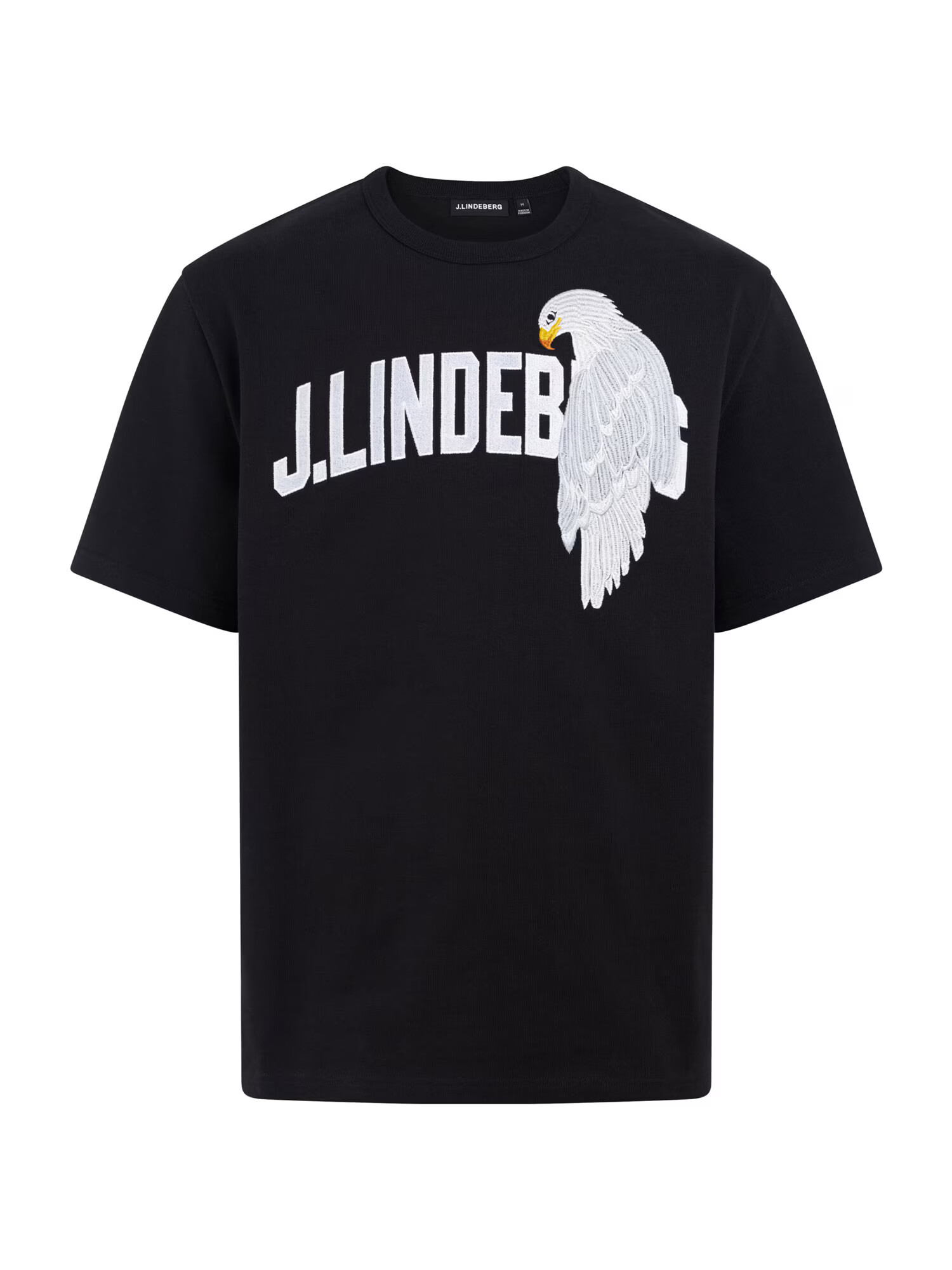 J.Lindeberg Tricou 'Camilo' galben auriu / gri deschis / negru / alb - Pled.ro