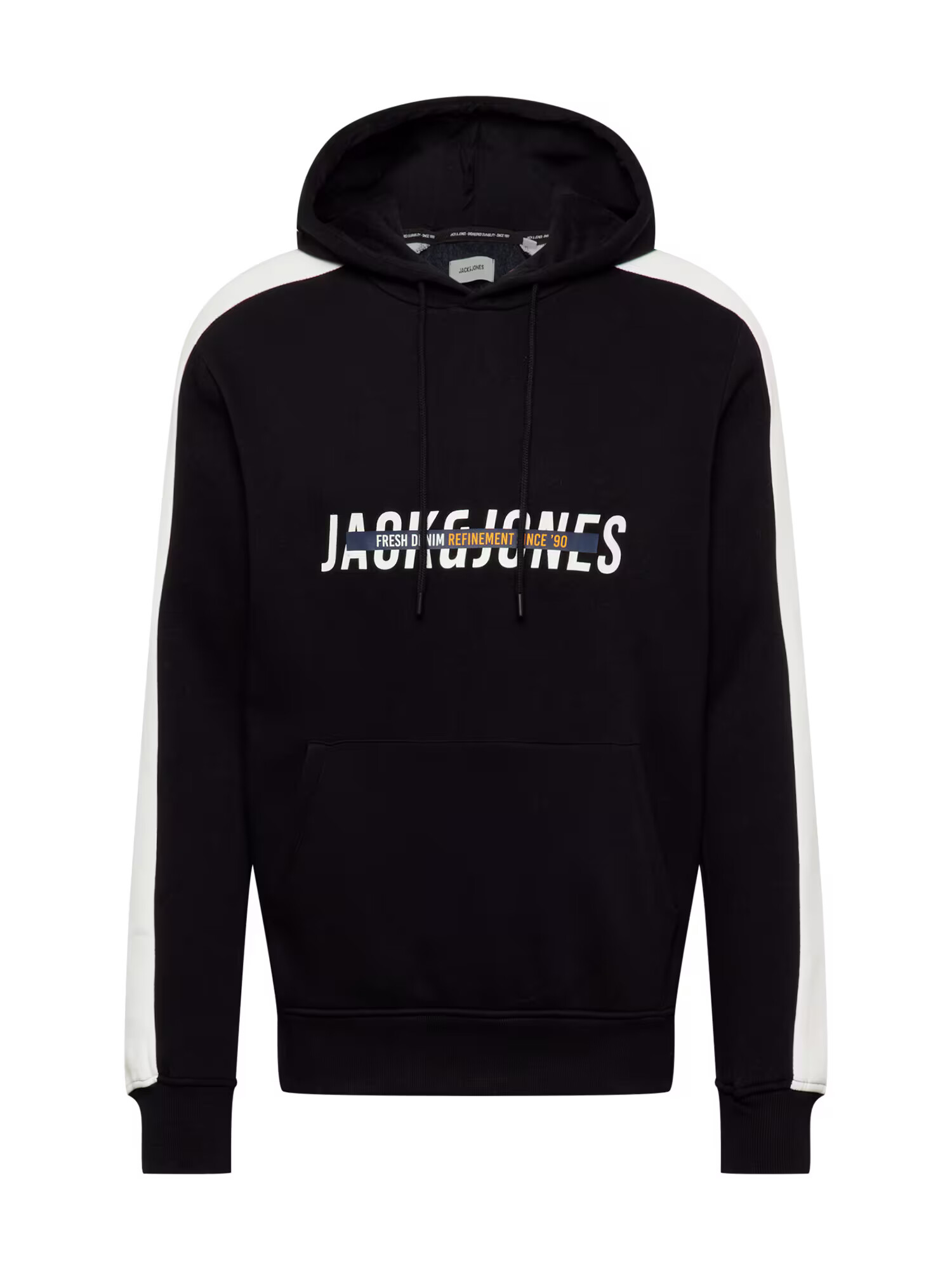 JACK & JONES Bluză de molton albastru noapte / negru / alb - Pled.ro