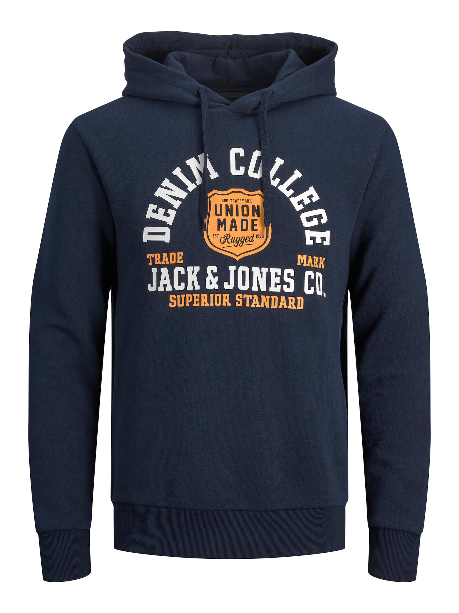 JACK & JONES Bluză de molton albastru / portocaliu / alb - Pled.ro