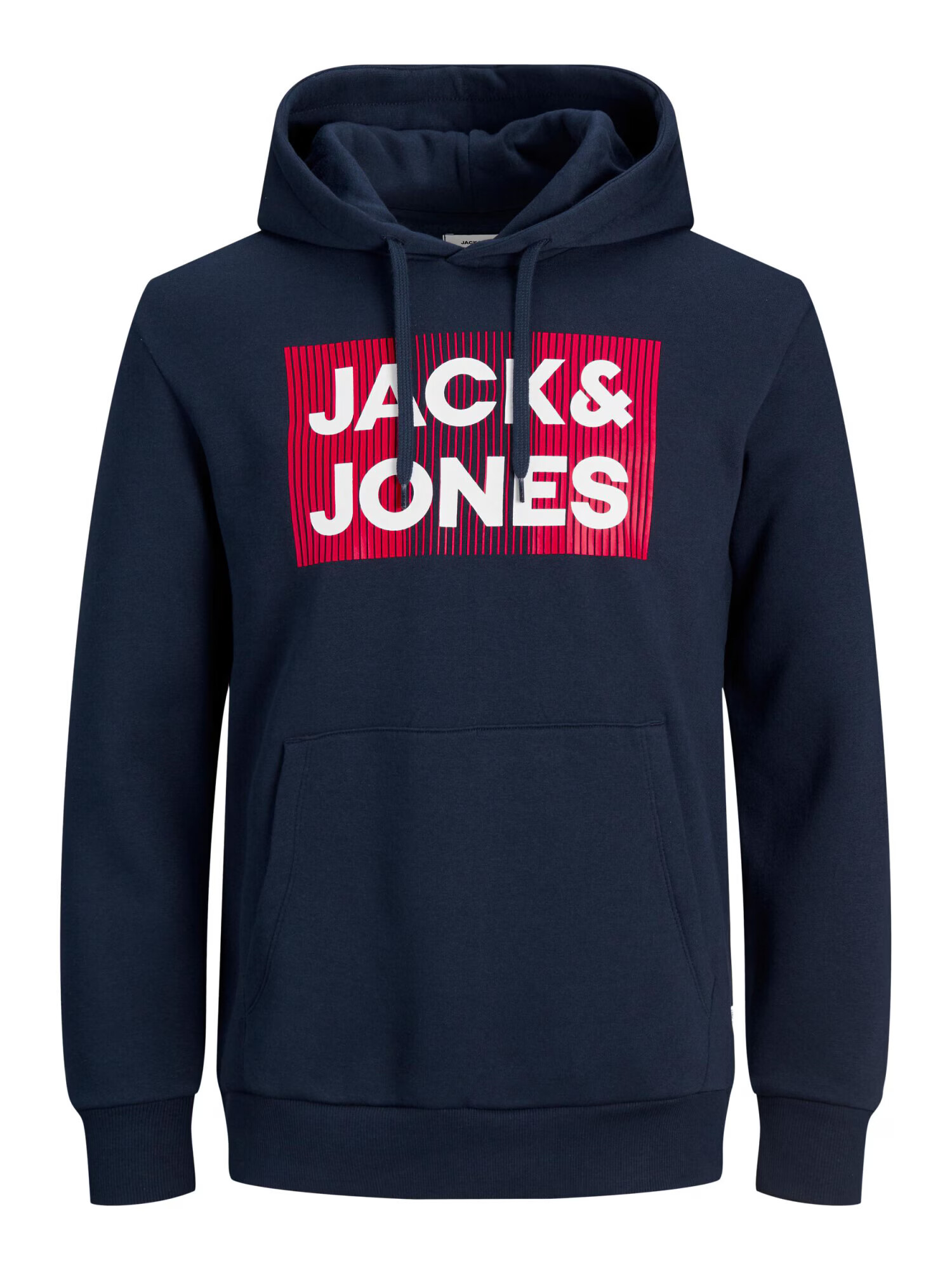 JACK & JONES Bluză de molton albastru noapte / roșu / alb - Pled.ro