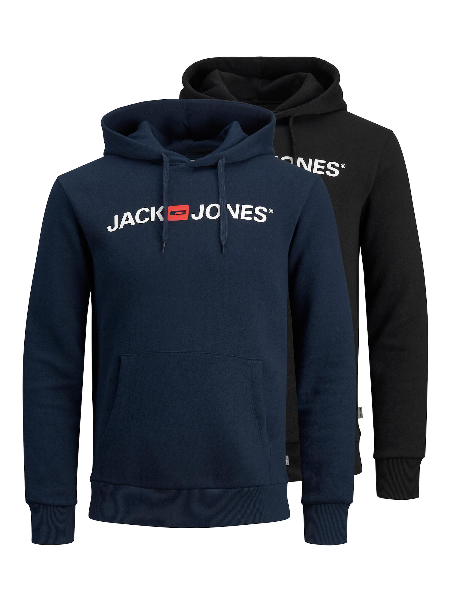 JACK & JONES Bluză de molton albastru / roșu / negru / alb - Pled.ro