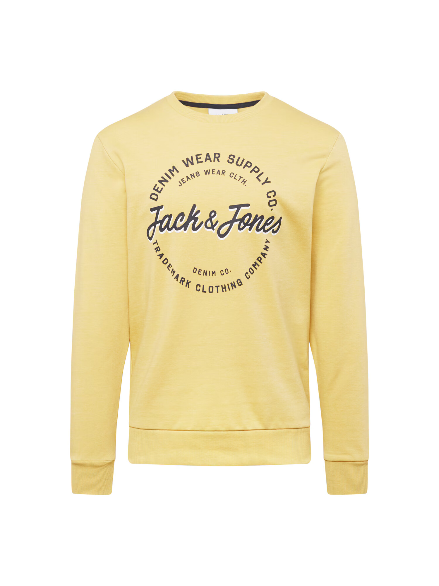 JACK & JONES Bluză de molton 'ANDY' bleumarin / galben deschis - Pled.ro