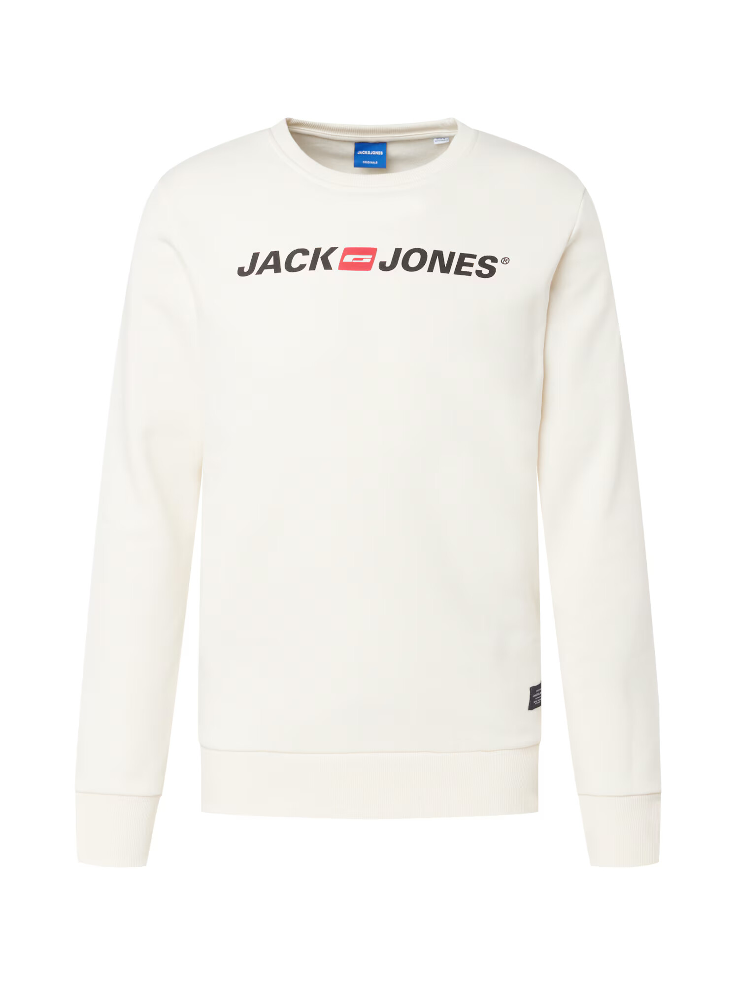 JACK & JONES Bluză de molton bej / roșu / negru - Pled.ro