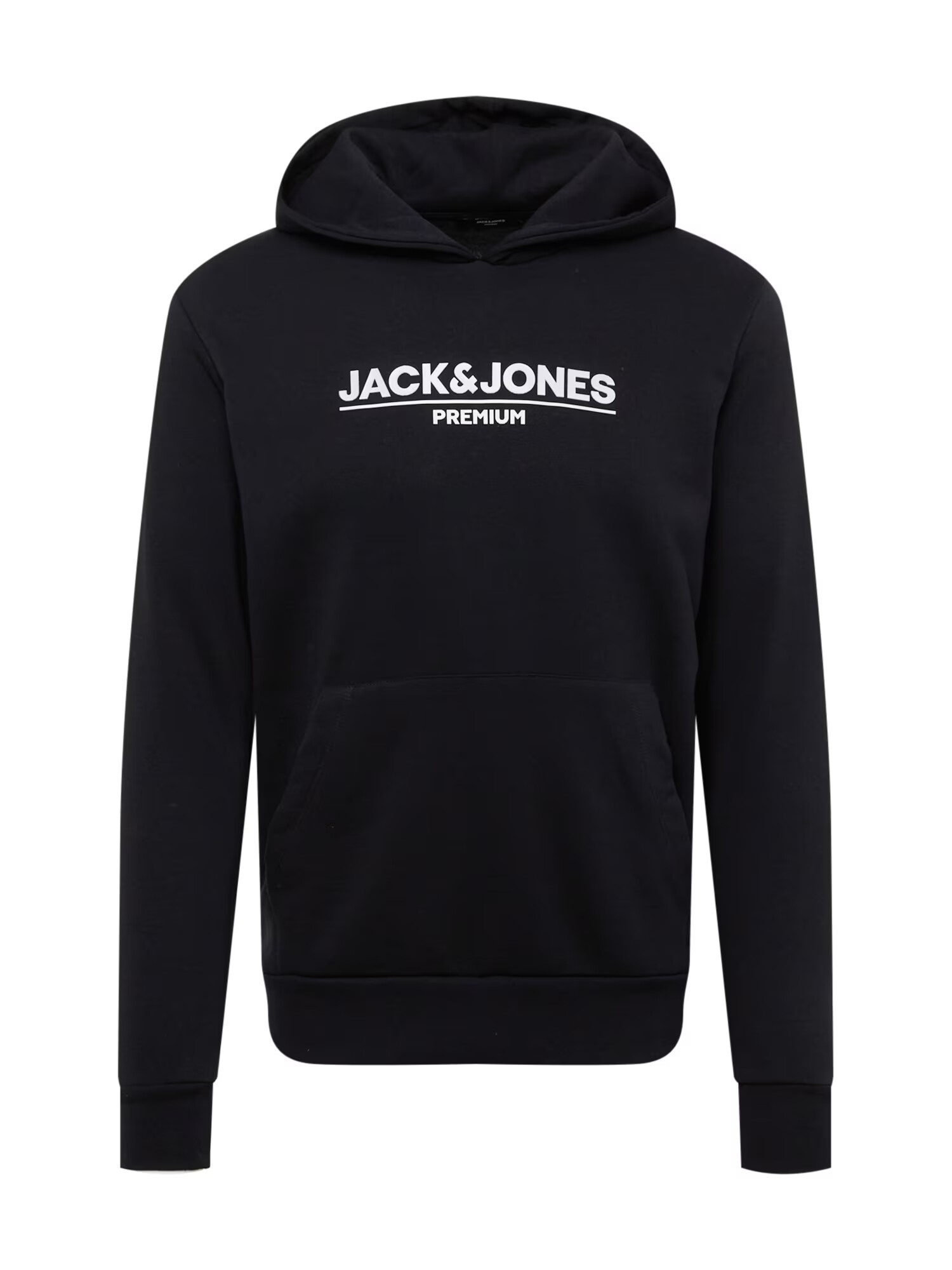 JACK & JONES Bluză de molton 'BLAJADON' negru / alb - Pled.ro