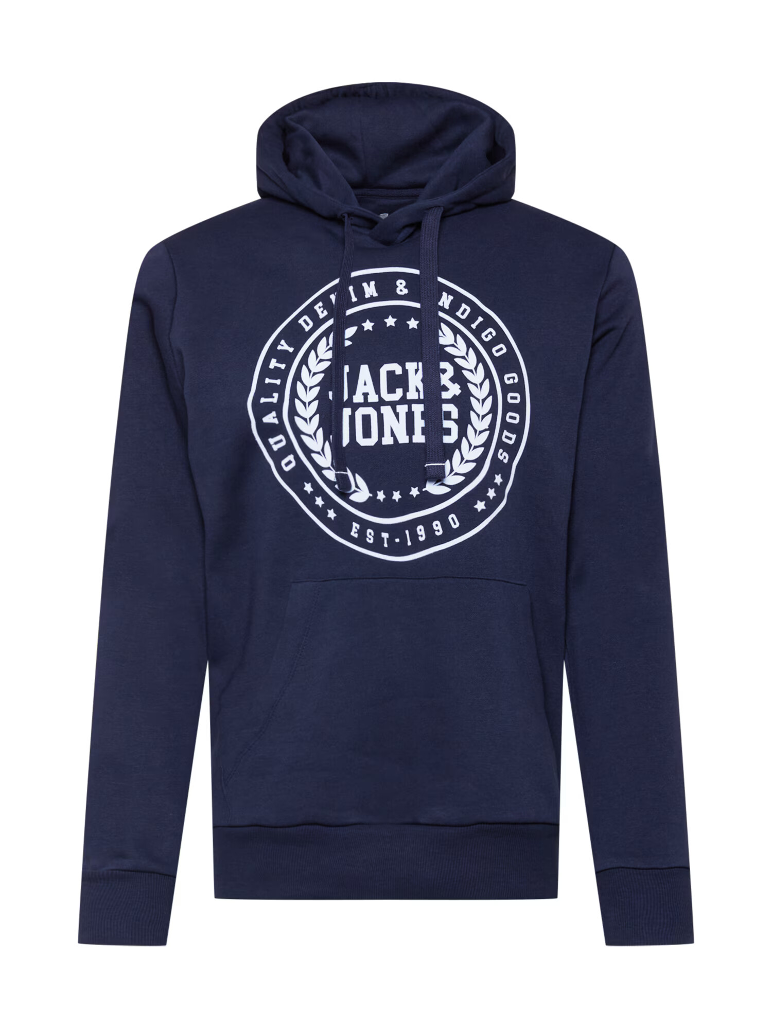 JACK & JONES Bluză de molton bleumarin / alb - Pled.ro