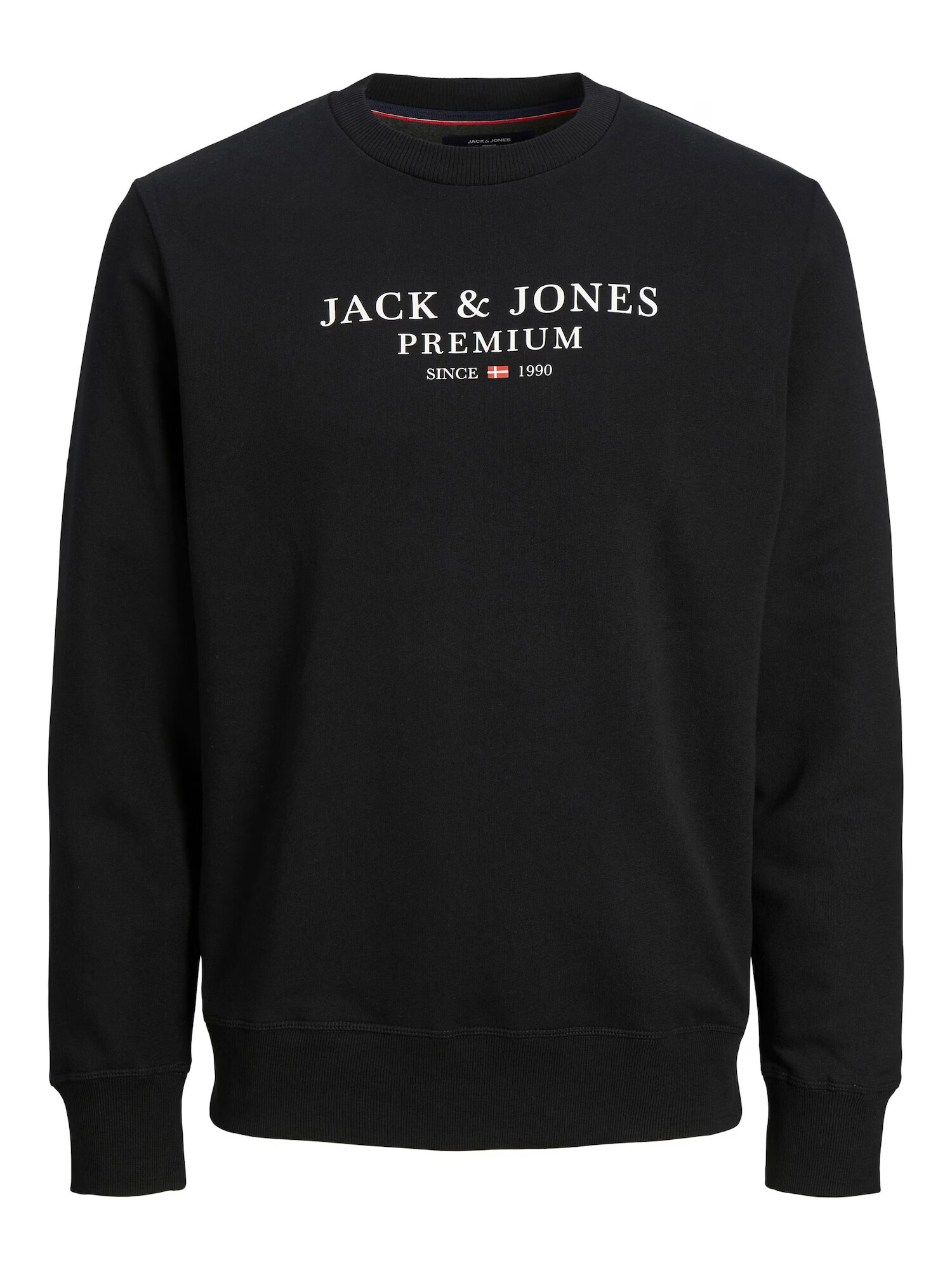 JACK & JONES Bluză de molton 'BLUASTON' roșu / negru / alb - Pled.ro