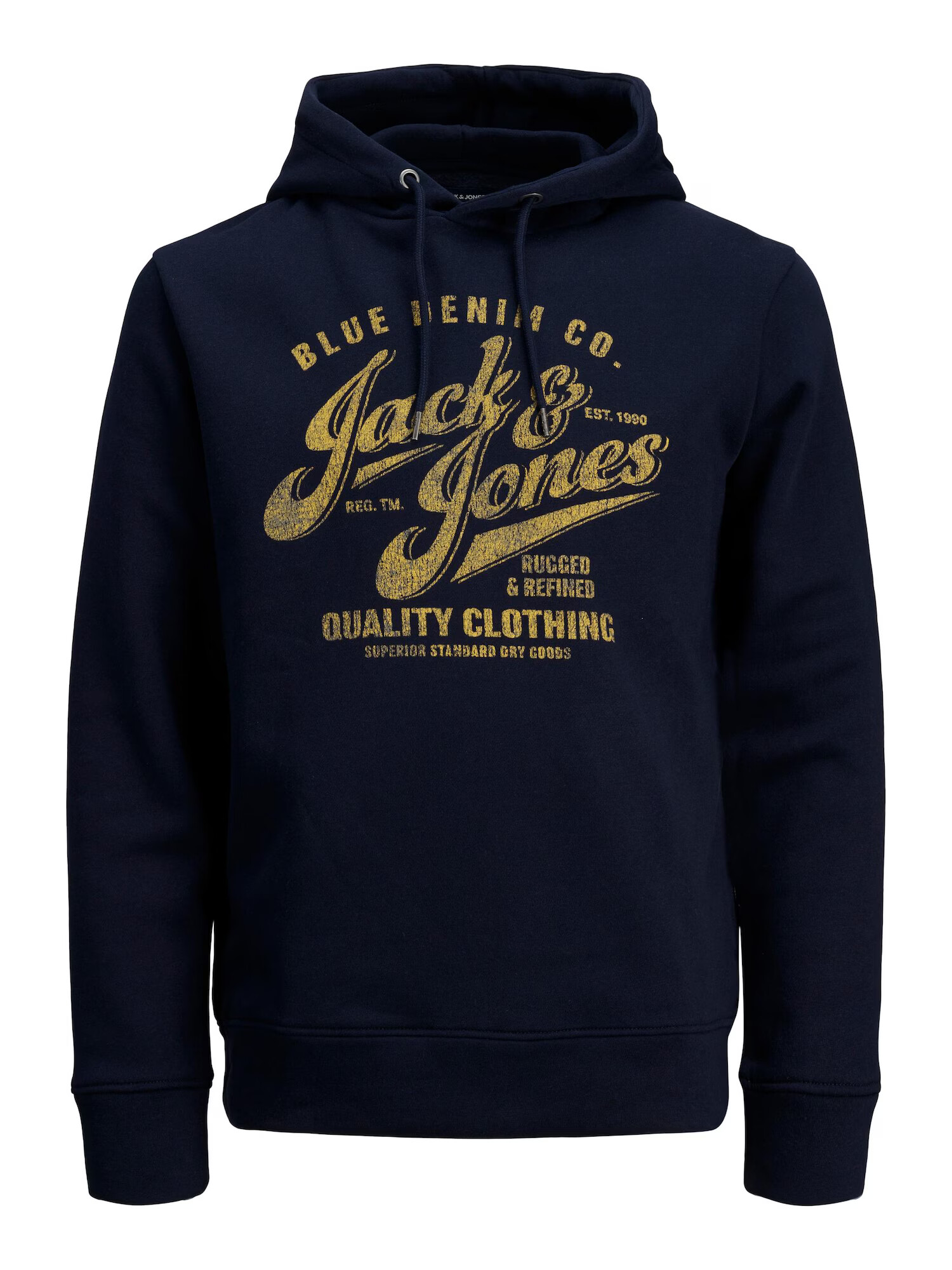 JACK & JONES Bluză de molton 'BOOSTER' albastru închis / galben - Pled.ro