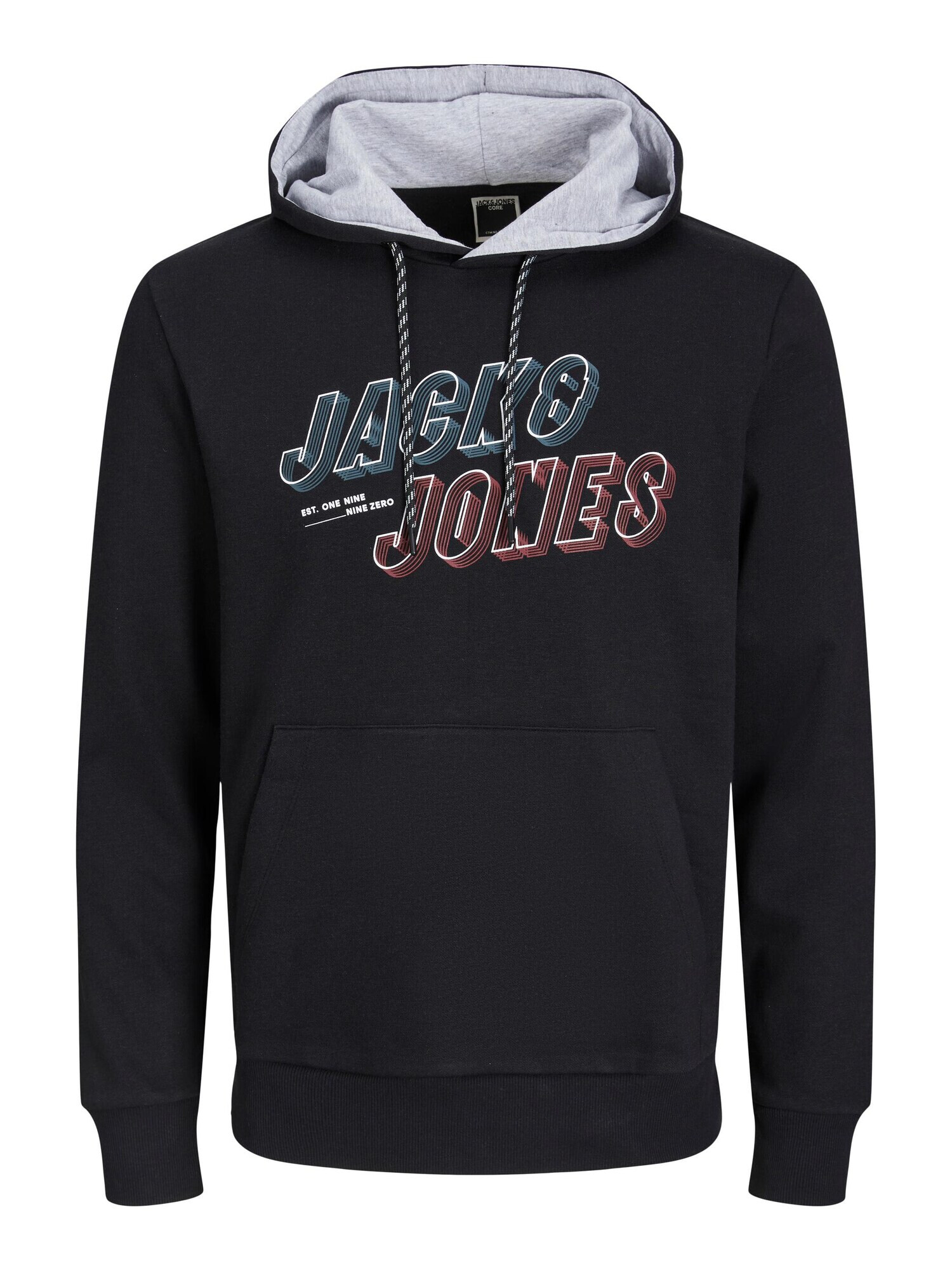 JACK & JONES Bluză de molton 'FRIDAY' galben / kaki / negru / alb - Pled.ro