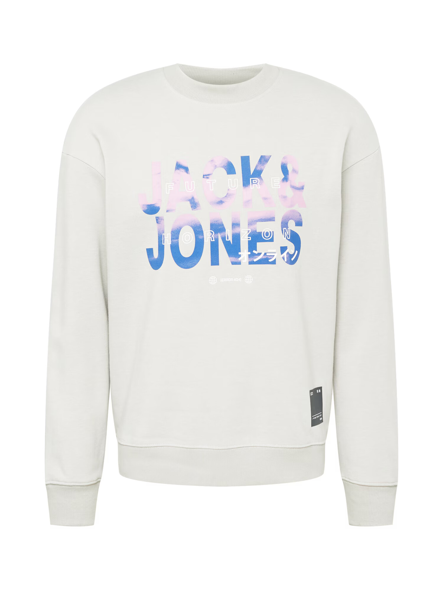 JACK & JONES Bluză de molton 'FUTURE' bleumarin / gri deschis / lila / negru - Pled.ro